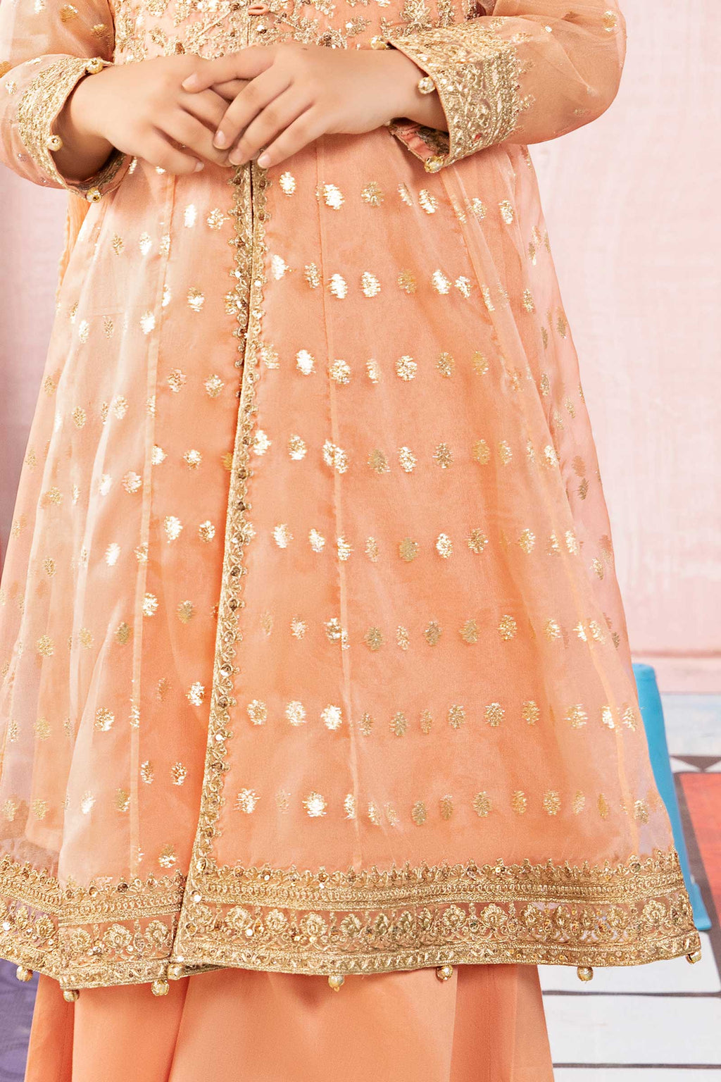 Maria B | 3 Piece Embroidered Organza Suit | MKS-PF24-07 - Libasekhas