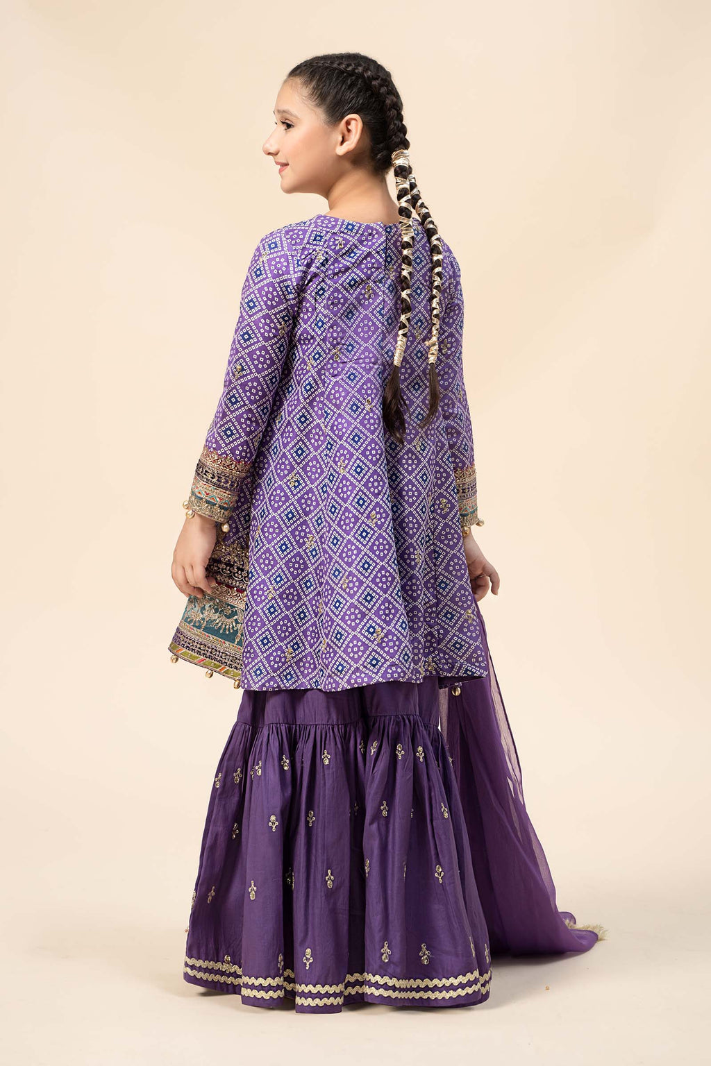 Maria B | 3 Piece Embroidered Raw Silk Suit | MKS-W24-20 - Libasekhas