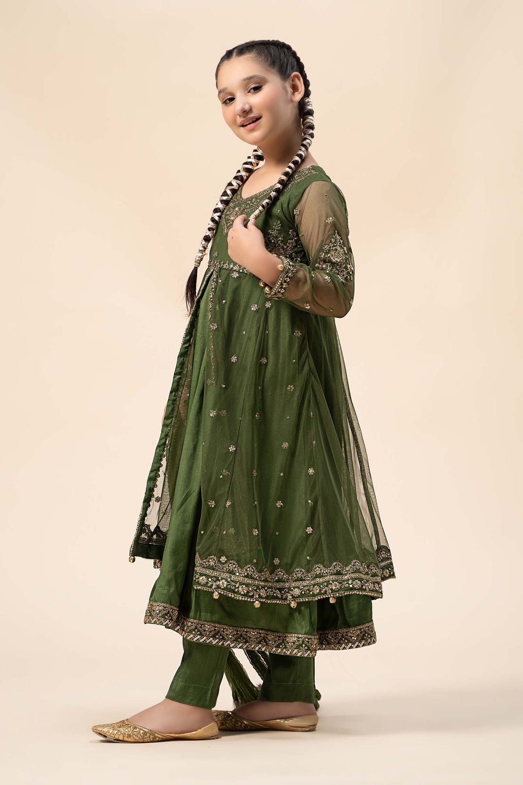Maria B | 3 Piece Embroidered Net Suit | MKS-W24-25 - Libasekhas