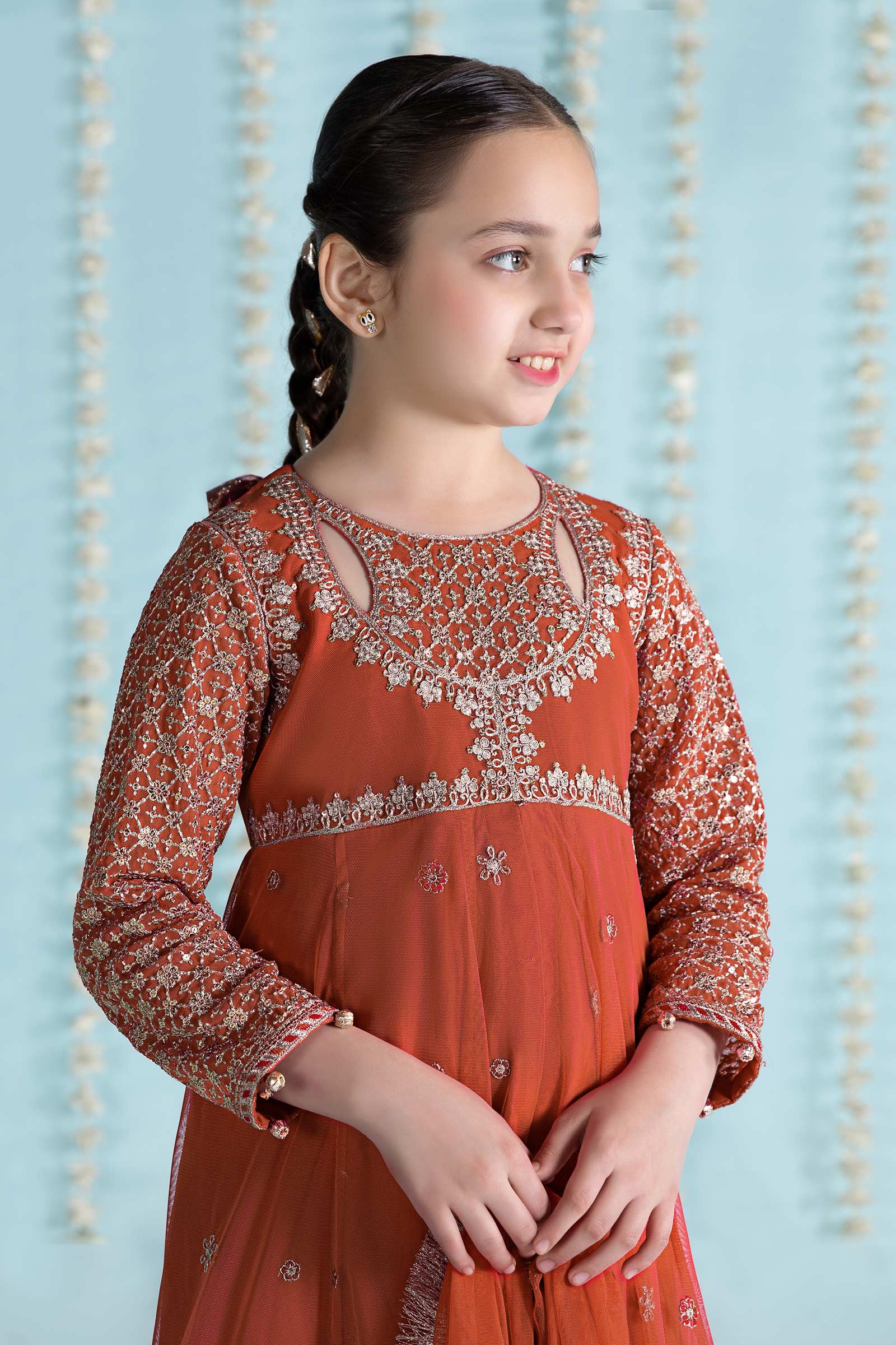 Maria B | 3 Piece Embroidered Net Suit | MKS-EA24-02 - Libasekhas