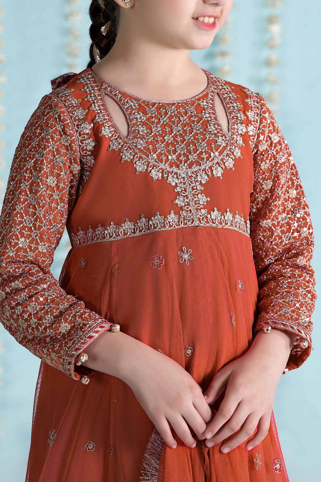 Maria B | 3 Piece Embroidered Net Suit | MKS-EA24-02 - Libasekhas