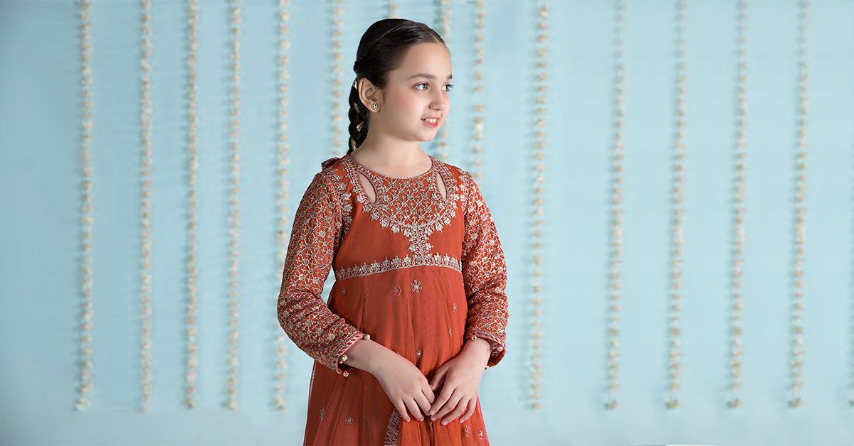 Maria B | 3 Piece Embroidered Net Suit | MKS-EA24-02 - Libasekhas
