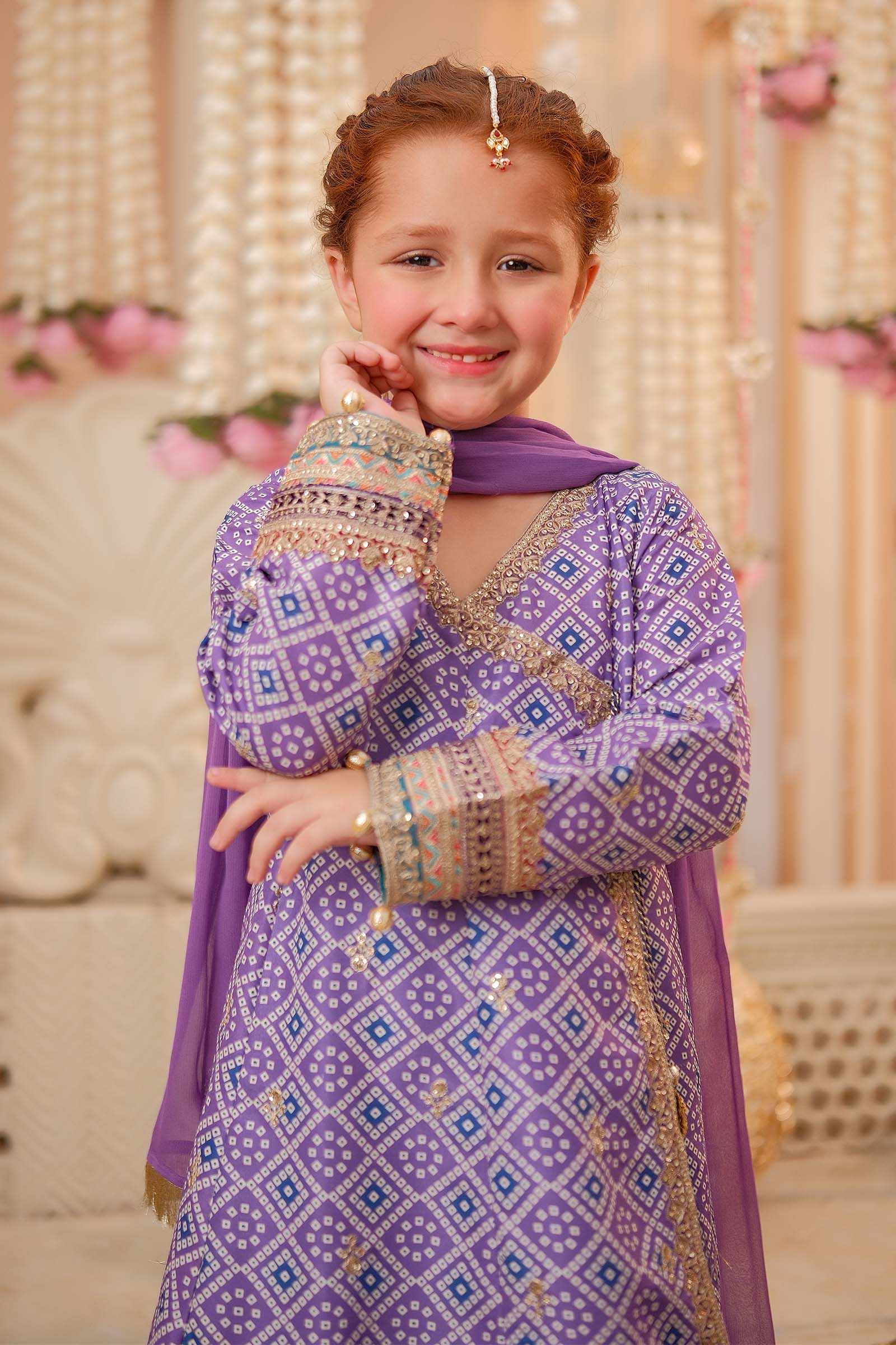 Maria B | 3 Piece Embroidered Raw Silk Suit | MKS-W24-20 - Libasekhas