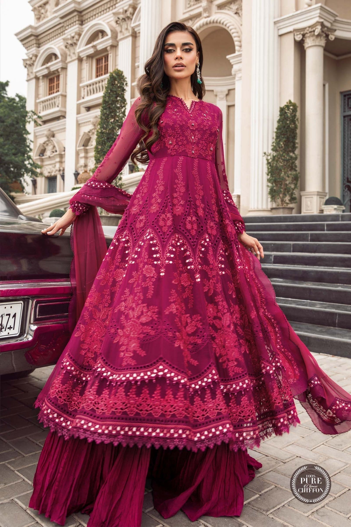 NEW MARIA B - MPC-23-107 Magenta Pink - Riwayat-e-khas