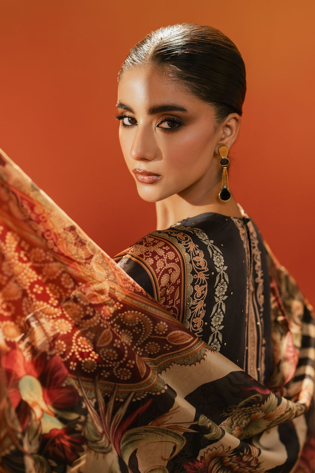 Maria B | Eid Collection 26 | 3 Piece Embroidered Satin Silk Suit