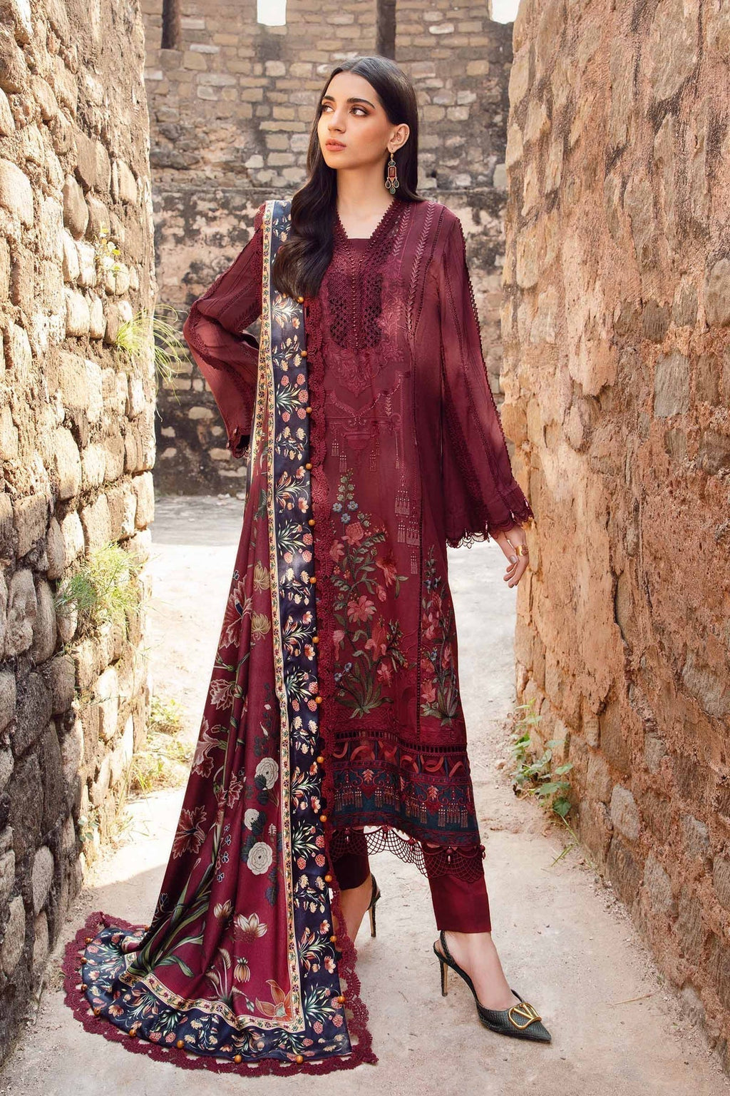 Maria B | M Prints Winter 24 | MPT-2401-B - House Of Anaya
