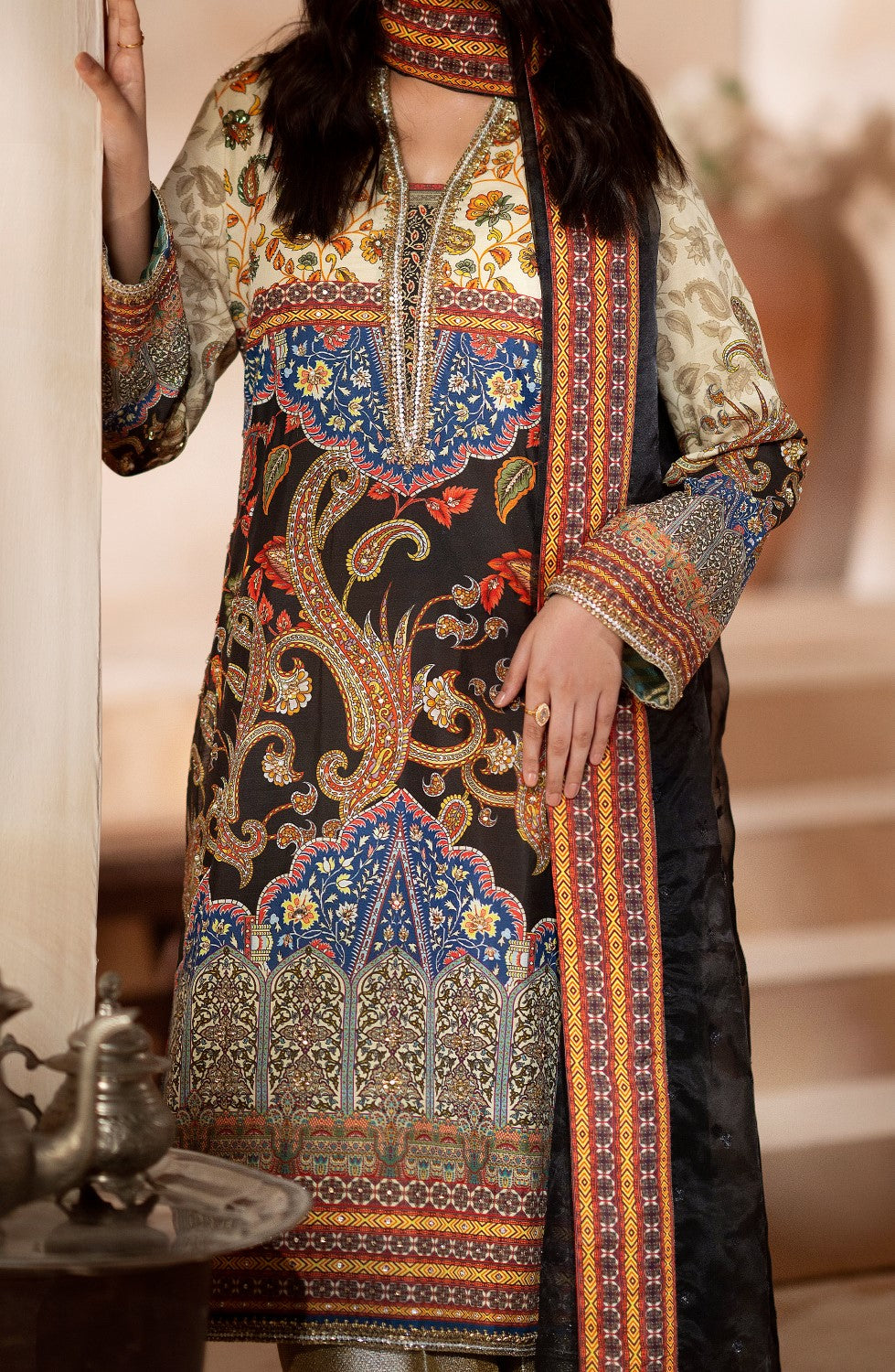 Maryum N Maria | Zeil Winter | CHUTKI - MS40097 - House Of Anaya