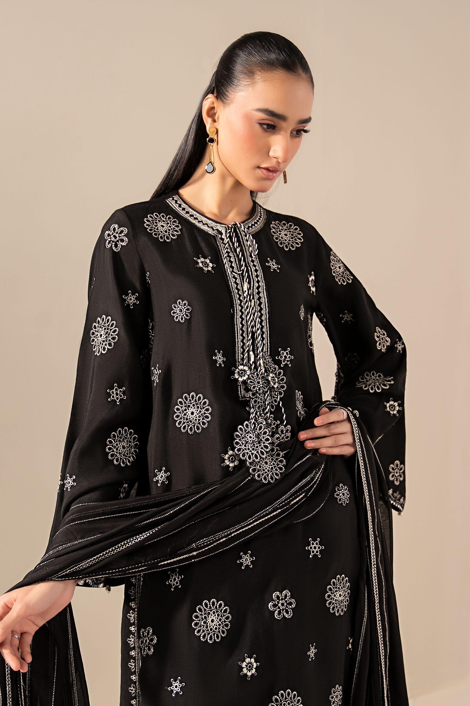 Maria B | Eid Collection Formals 26 | 3 Piece Embroidered Tissue Staple Suit
