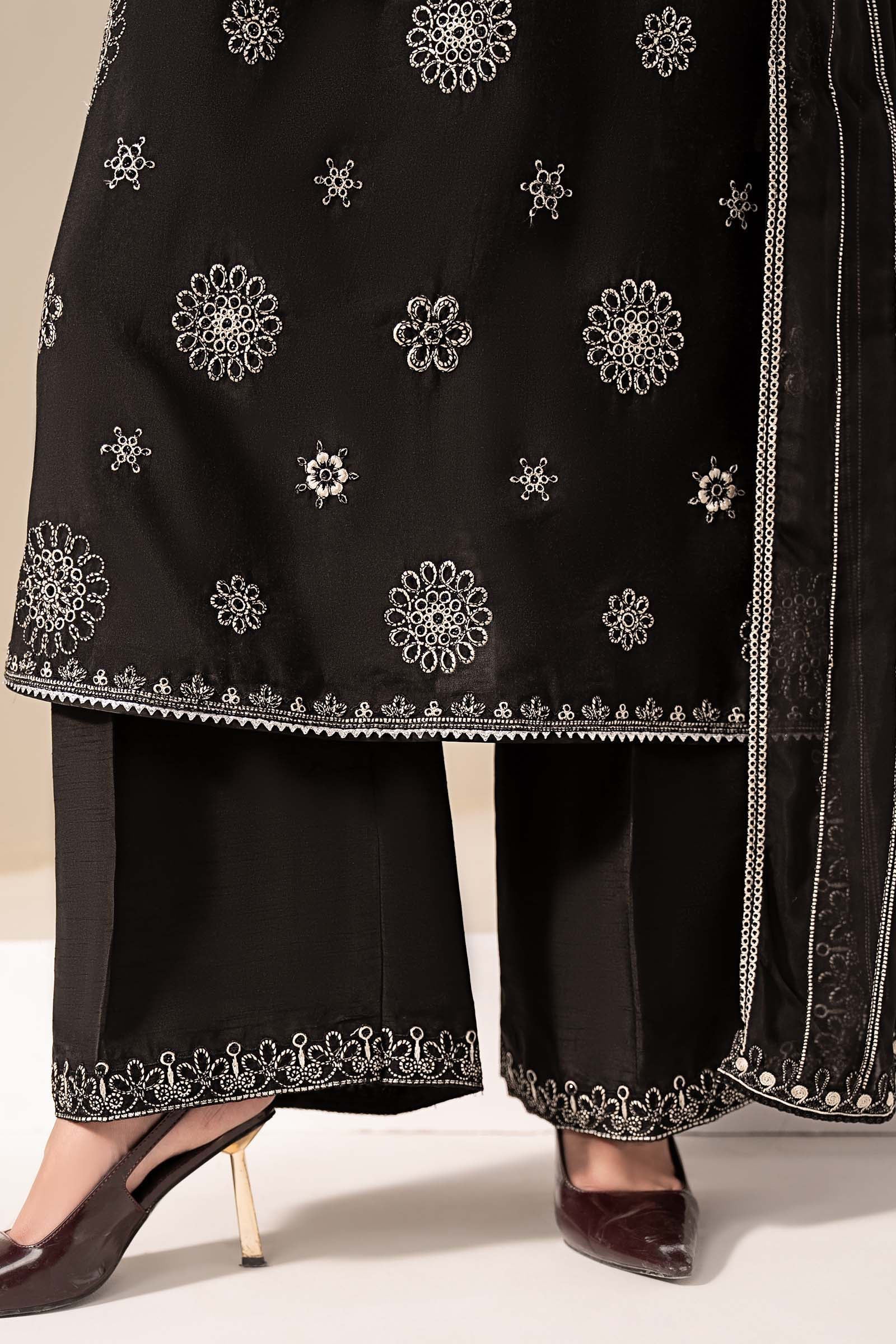 Maria B | Eid Collection Formals 26 | 3 Piece Embroidered Tissue Staple Suit