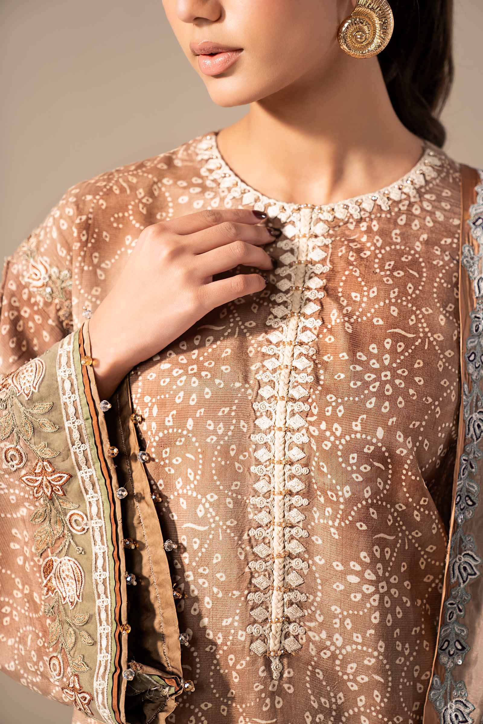 Maria B | Eid Collection 26 | 3 Piece Embroidered Silk Suit