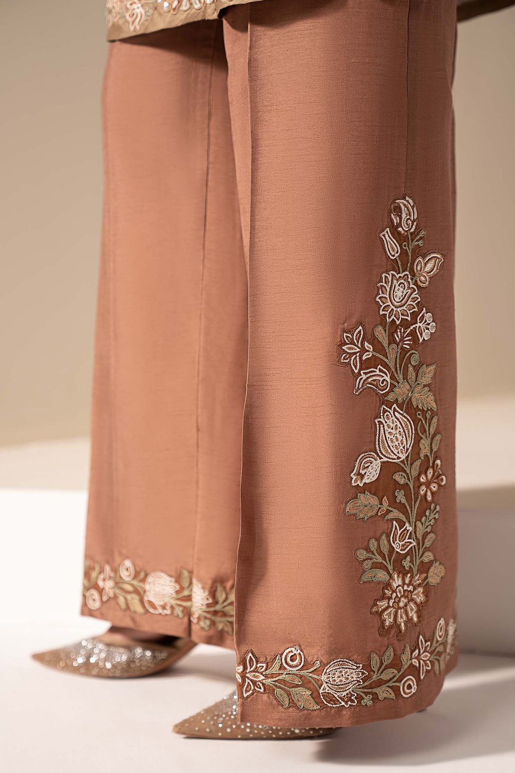 Maria B | Eid Collection 26 | 3 Piece Embroidered Silk Suit