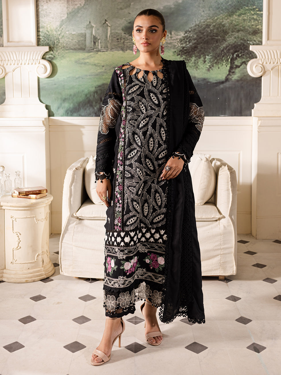 Parishay | Mira Winter |  MW-07 | 3 PC Crepe - Riwayat-e-Khas