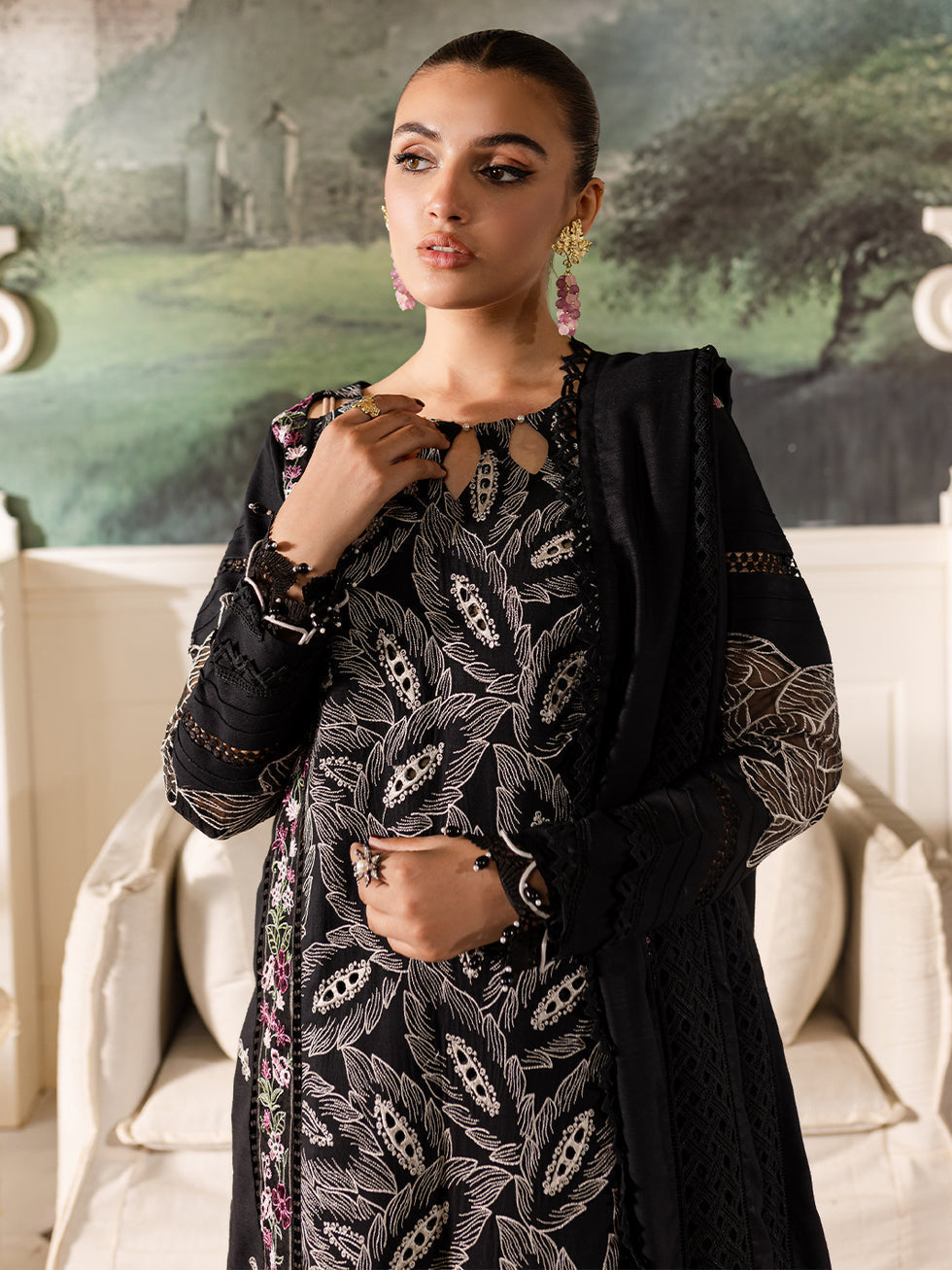 Parishay | Mira Winter |  MW-07 | 3 PC Crepe - Riwayat-e-Khas