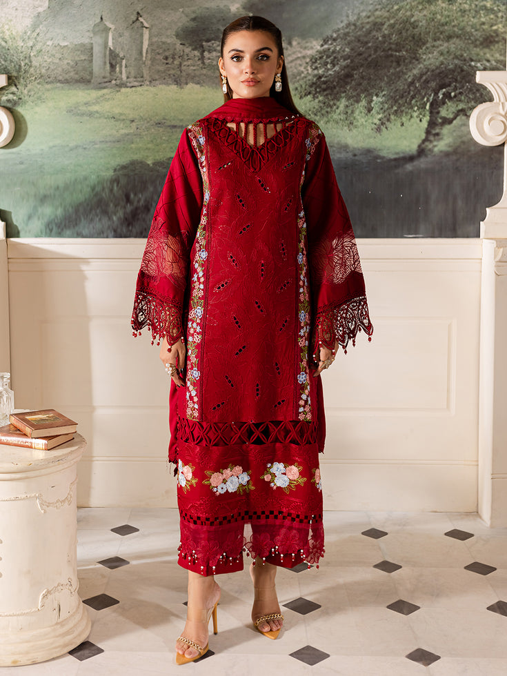 Parishay | Mira Winter | MW-08 | 3 PC Crepe - Riwayat-e-Khas