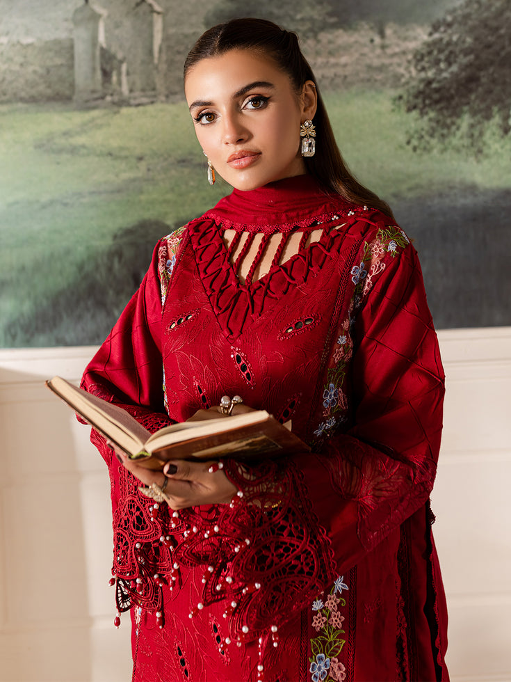 Parishay | Mira Winter | MW-08 | 3 PC Crepe - Riwayat-e-Khas