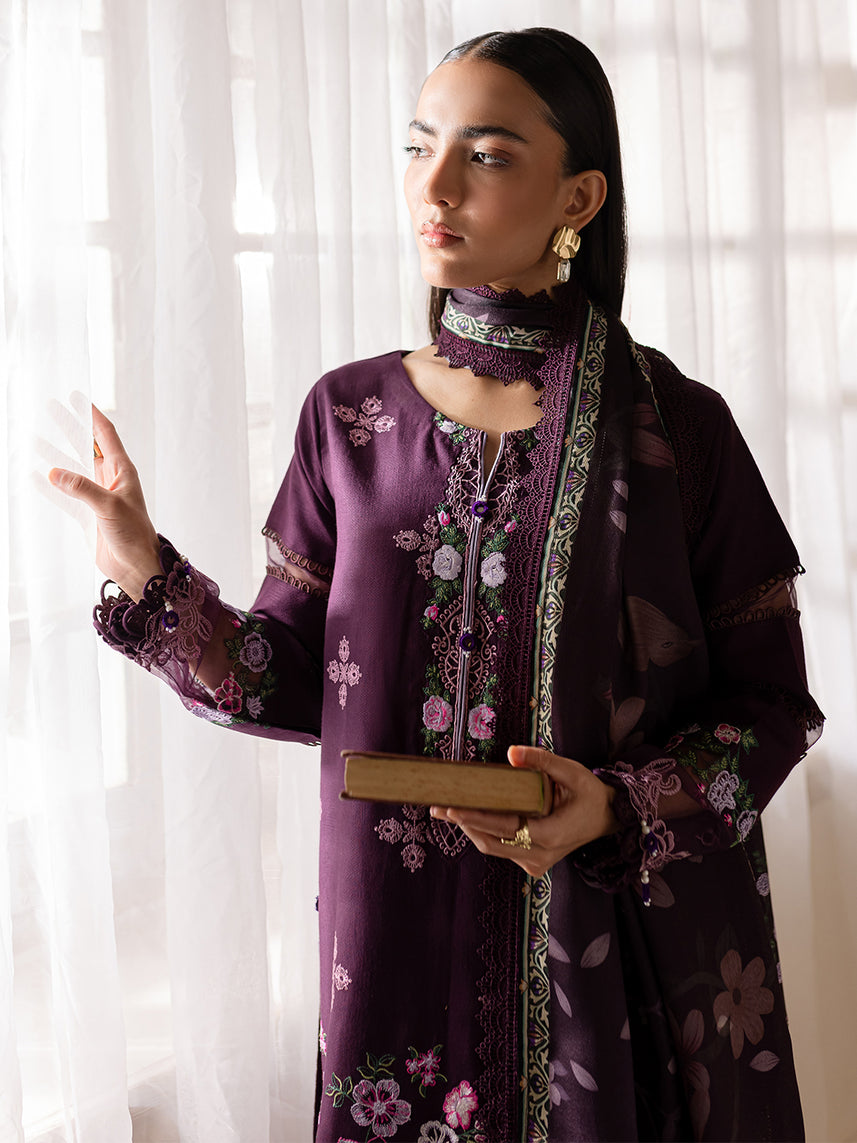 Parishay | Mira Winter | MW-10 | 3 PC Crepe - Riwayat-e-Khas