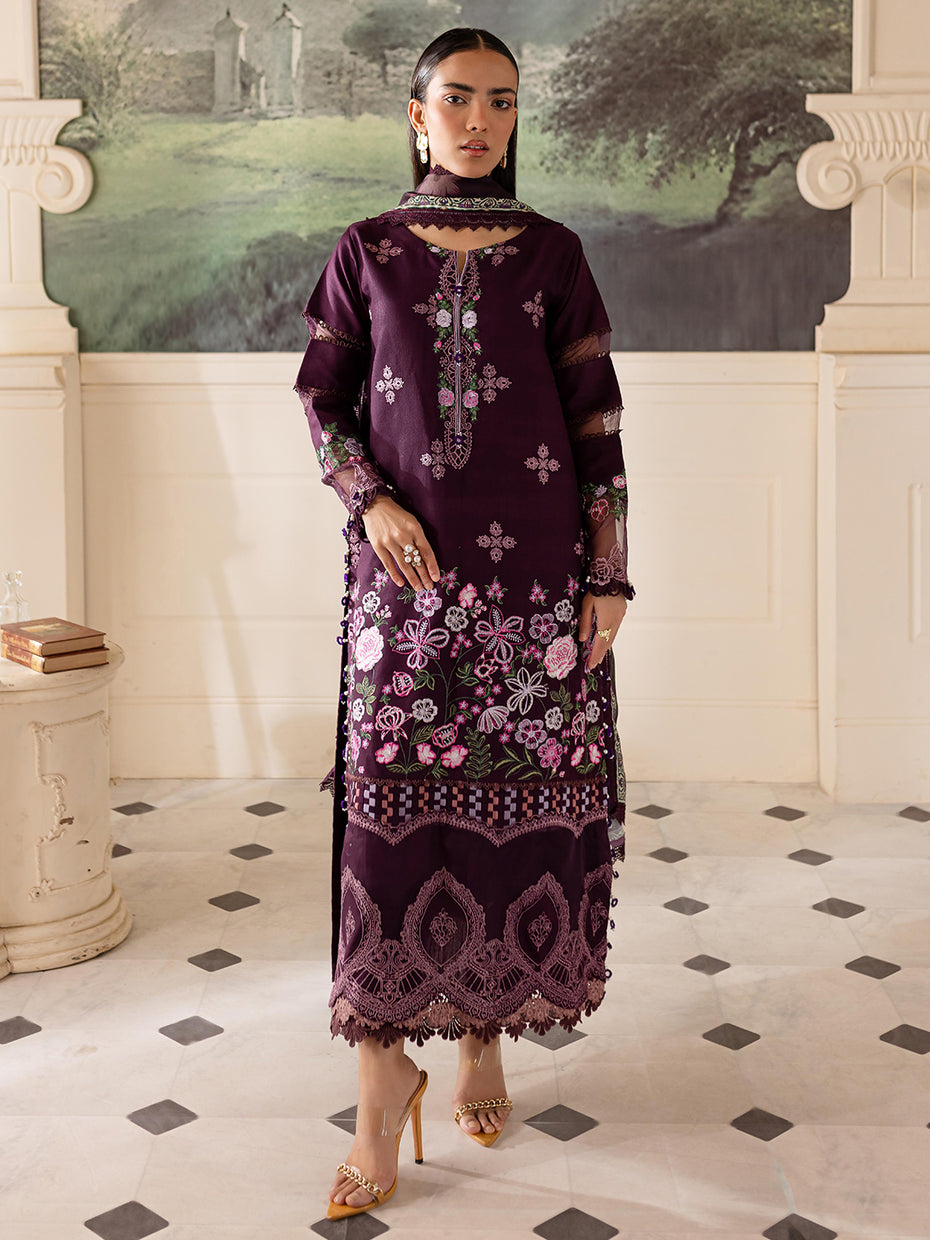Parishay | Mira Winter | MW-10 | 3 PC Crepe - Riwayat-e-Khas