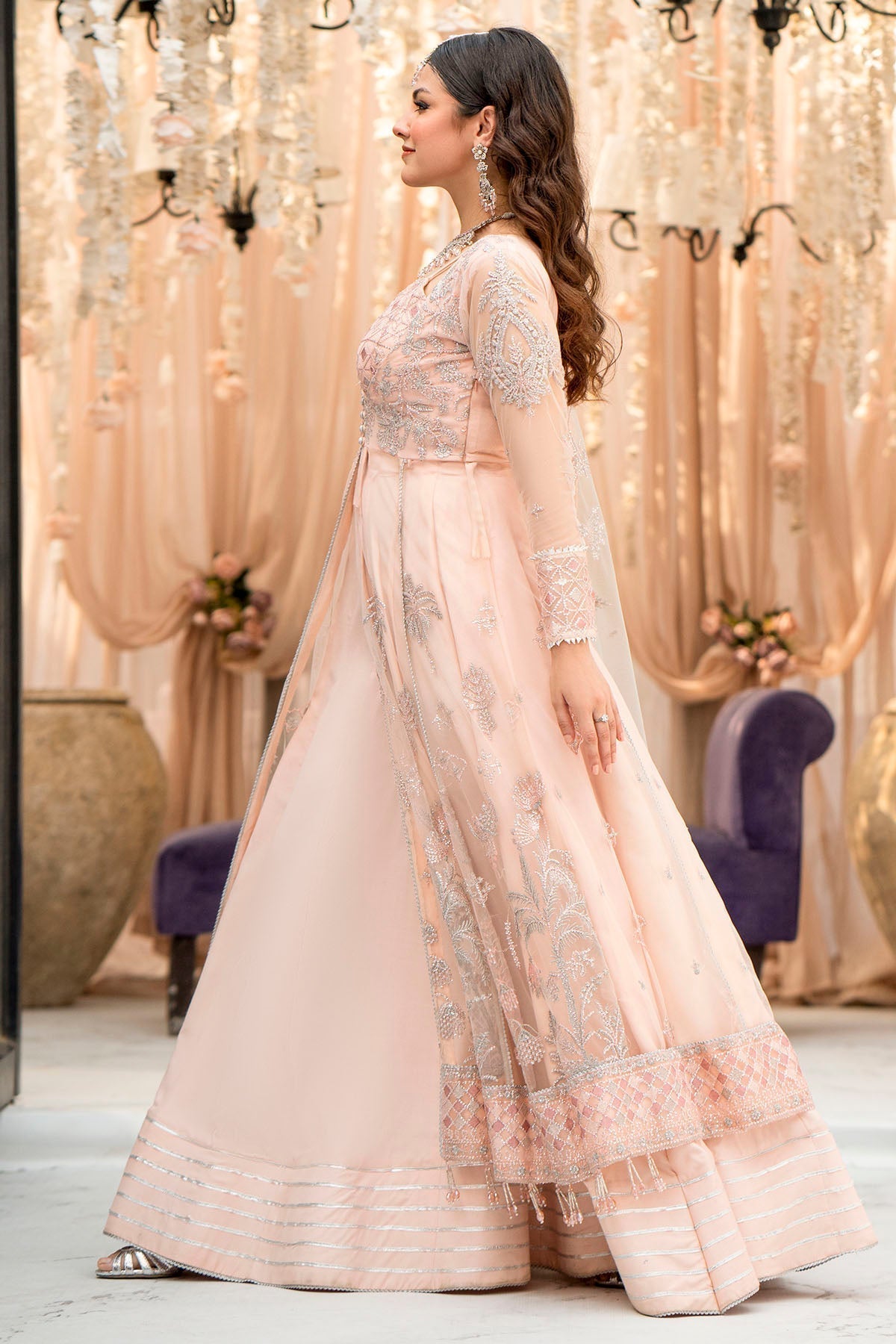 Motifz-4111-SAANVI EMBROIDERED SILK NET - Riwayat-e-khas