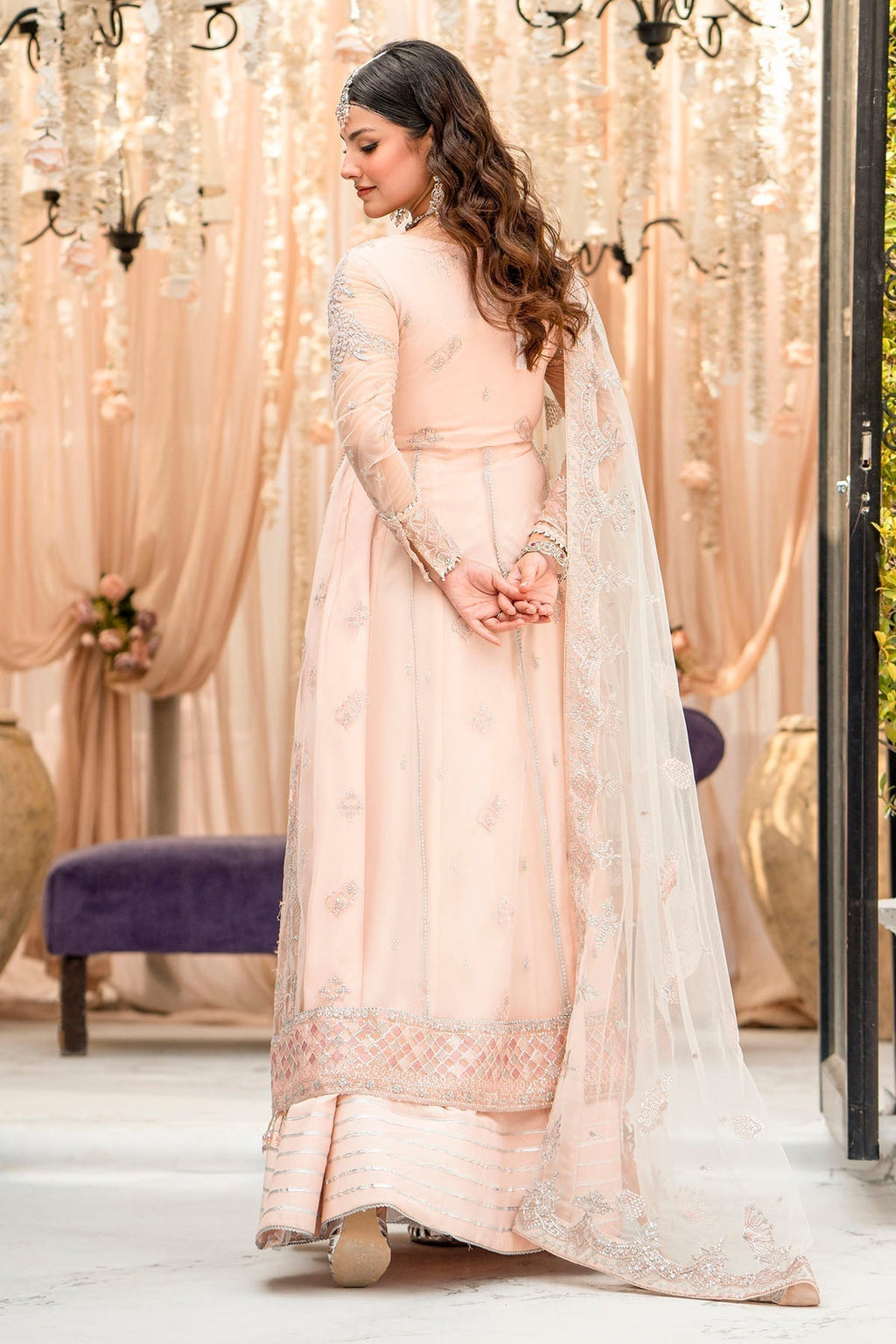 Motifz-4111-SAANVI EMBROIDERED SILK NET - Riwayat-e-khas