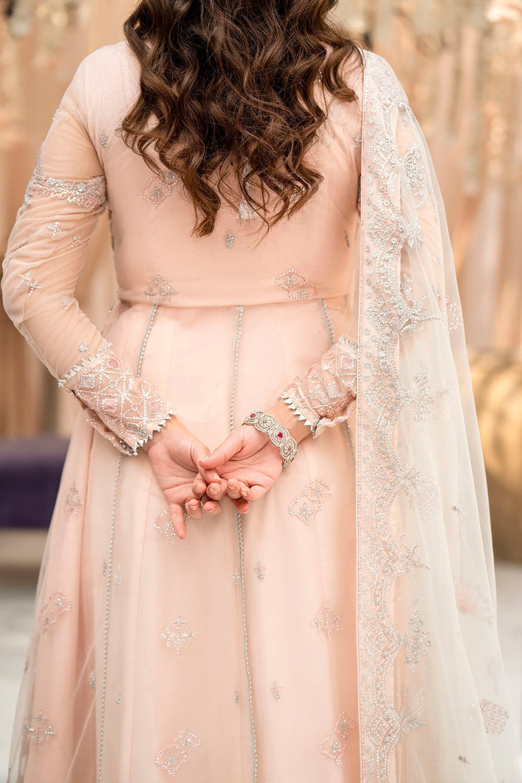 Motifz-4111-SAANVI EMBROIDERED SILK NET - Riwayat-e-khas