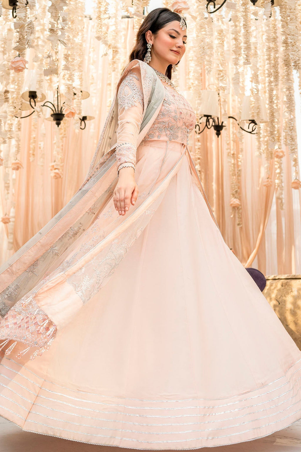 Motifz-4111-SAANVI EMBROIDERED SILK NET - Riwayat-e-khas