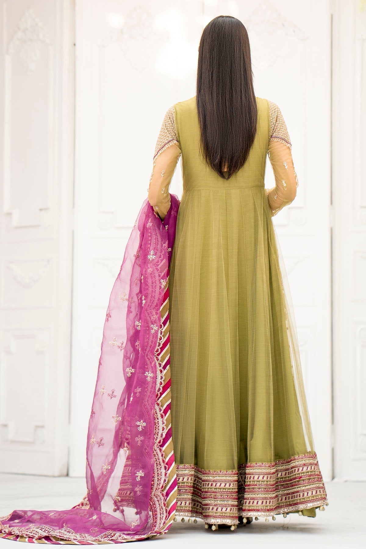Motifz-4115-ELLA EMBROIDERED SILK NET - Riwayat-e-khas