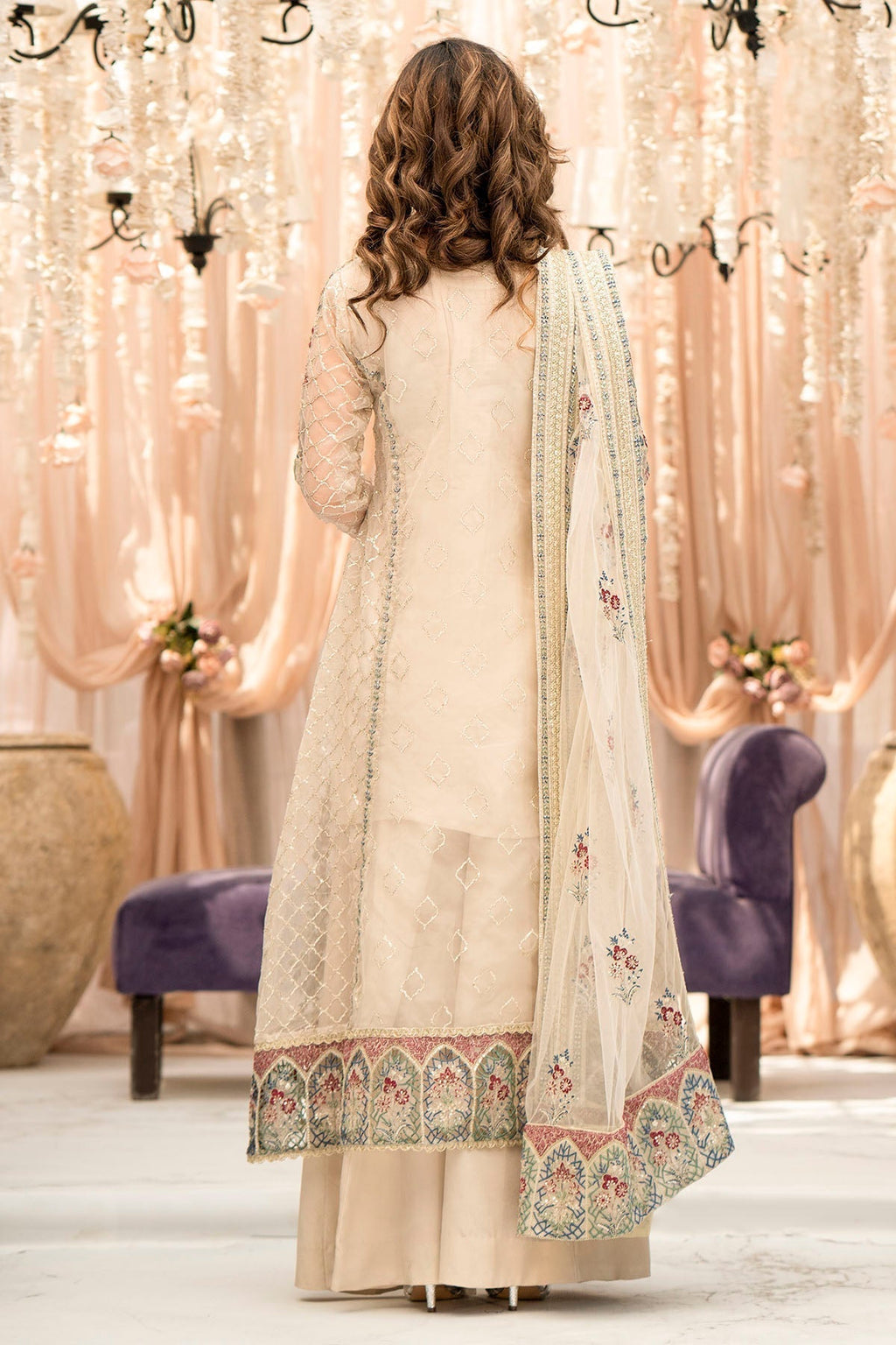 Motifz-4117-AMAYA EMBROIDERED ORGANZA - Riwayat-e-khas