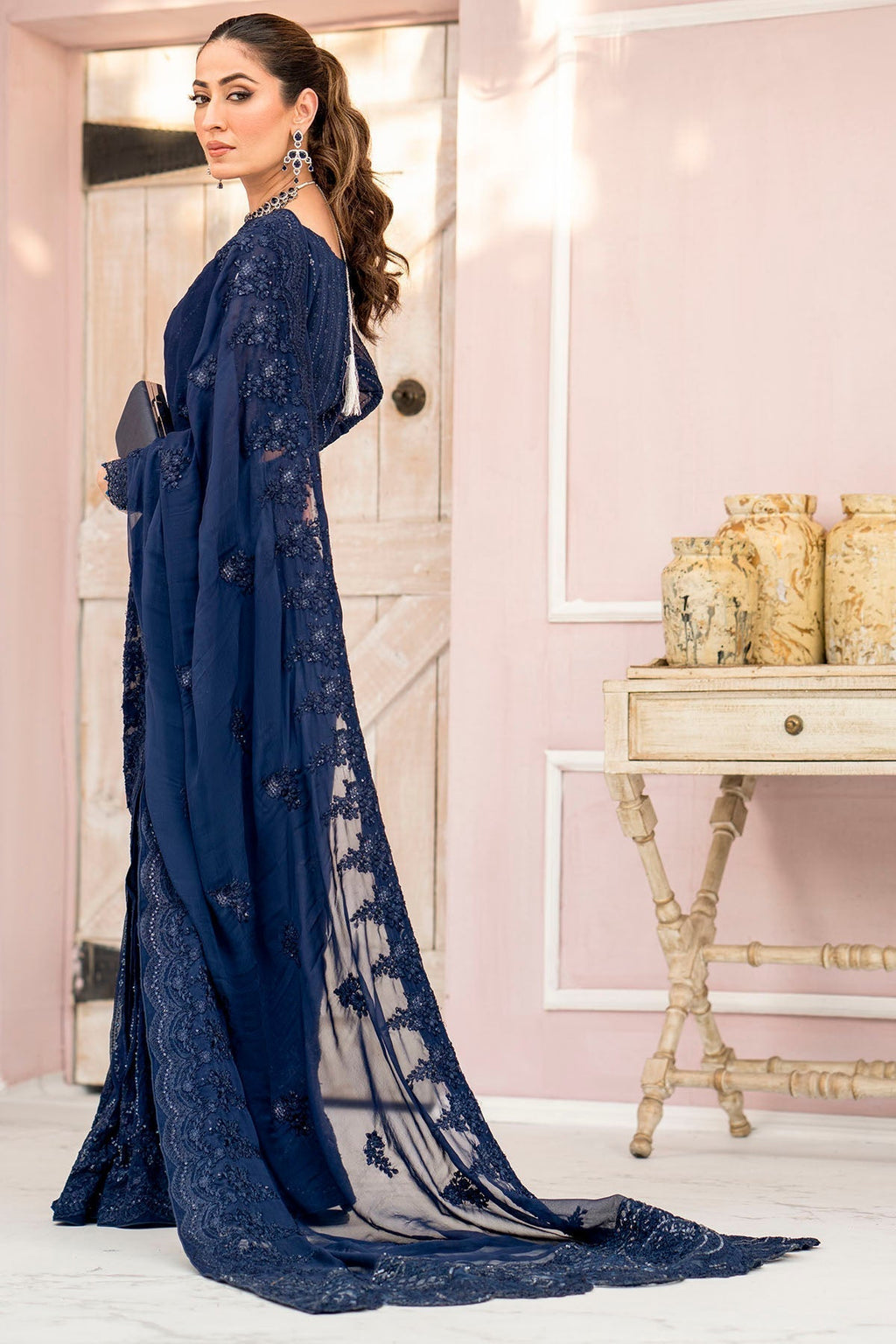 Motifz-4120-CASPARA EMBROIDERED BEMBERG CHIFFON - Riwayat-e-khas