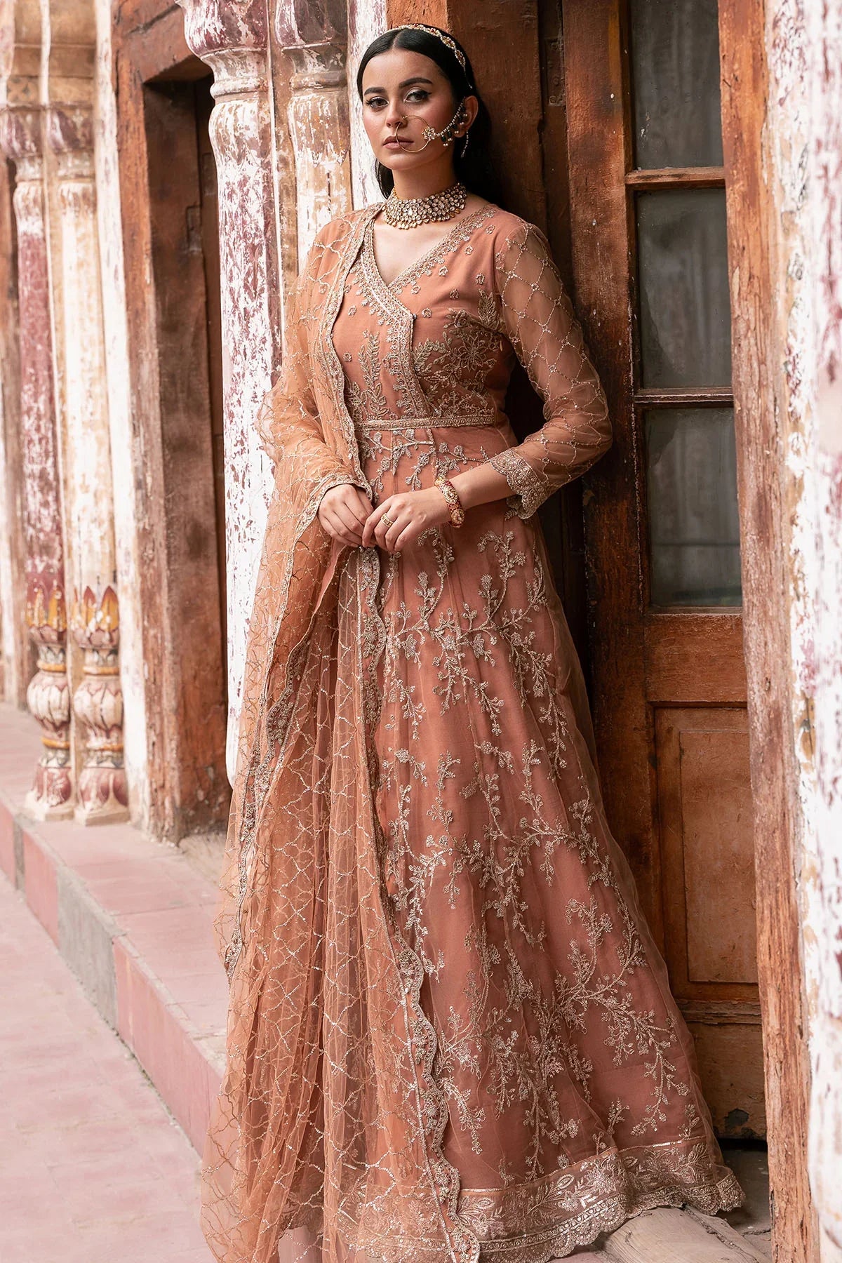 Motifz | EMBROIDERED SILK NET | 4820-MANHA