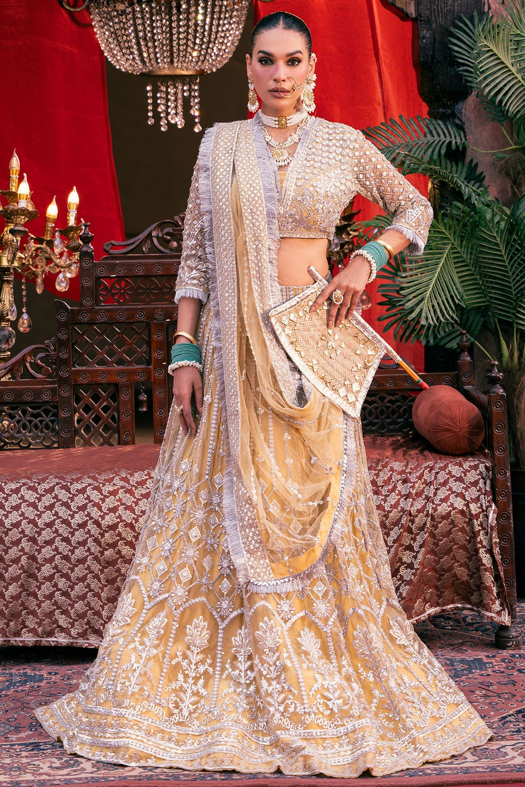 Motifz | EMBROIDERED SILK NET | 4826-OMAIRA