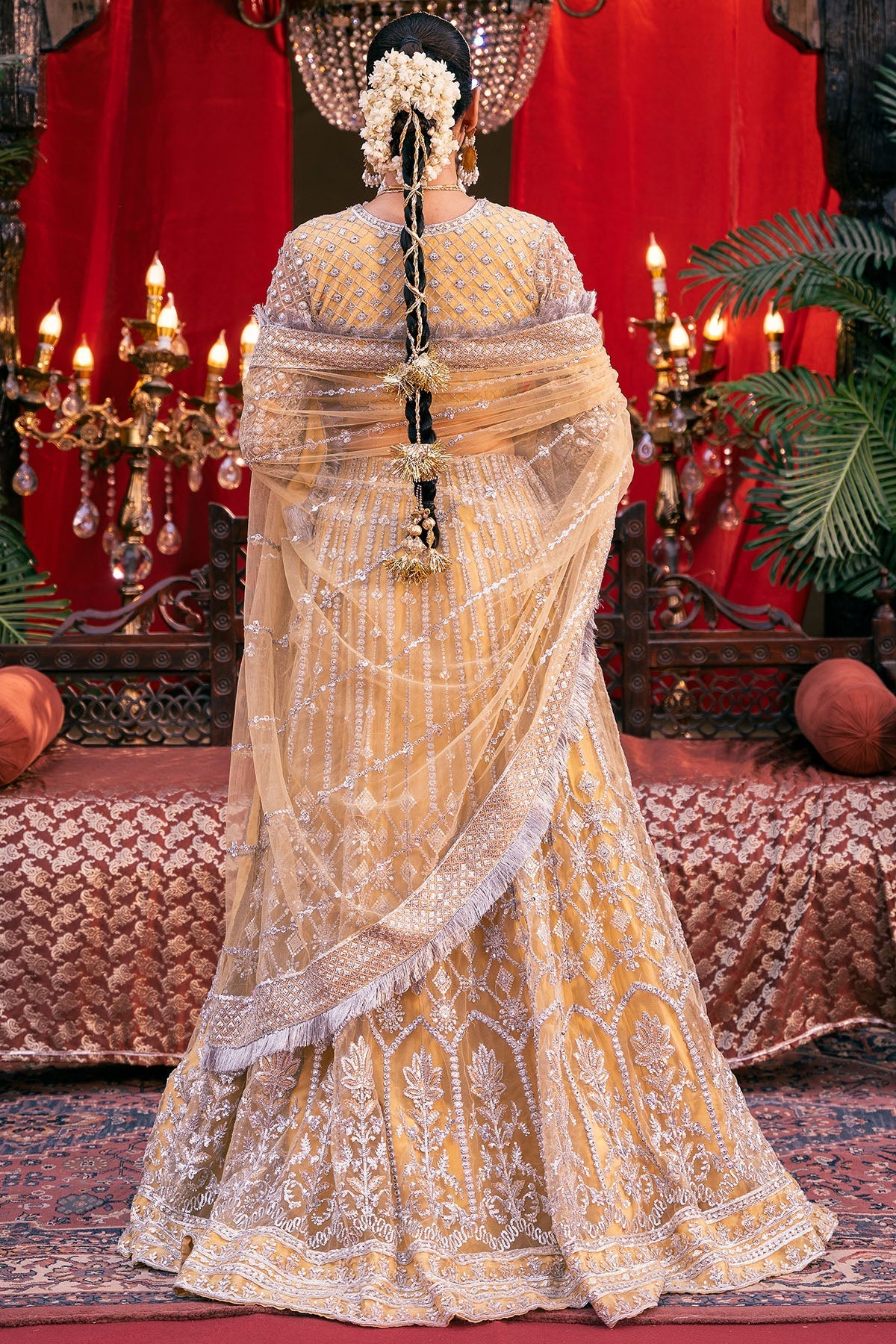 Motifz | EMBROIDERED SILK NET | 4826-OMAIRA