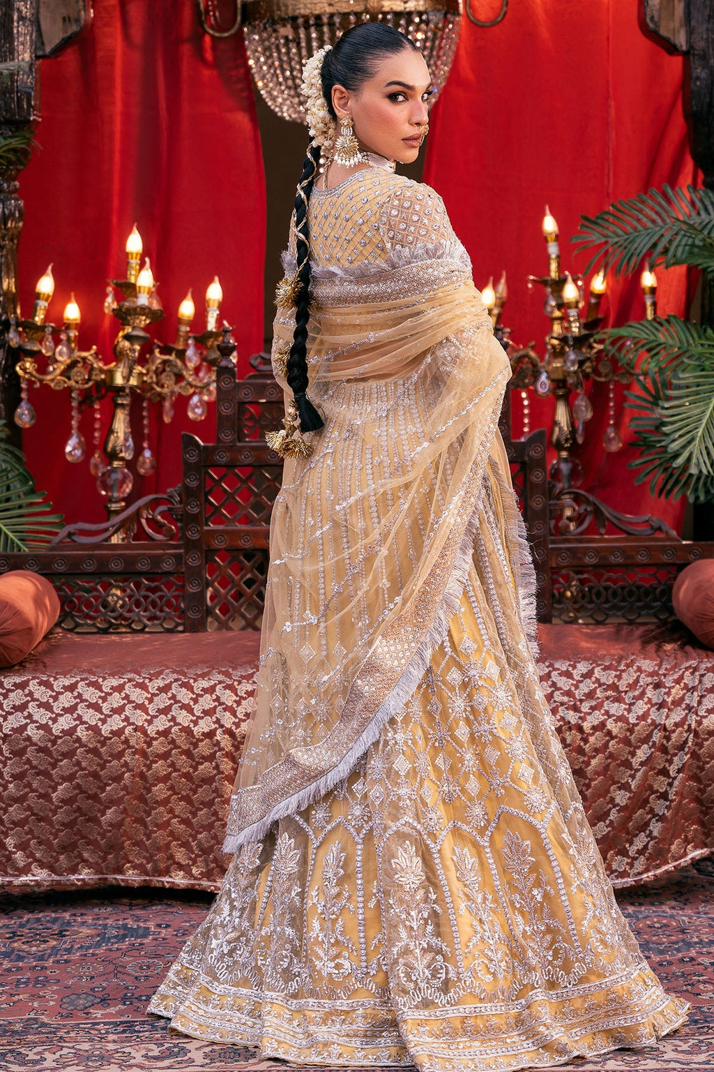 Motifz | EMBROIDERED SILK NET | 4826-OMAIRA
