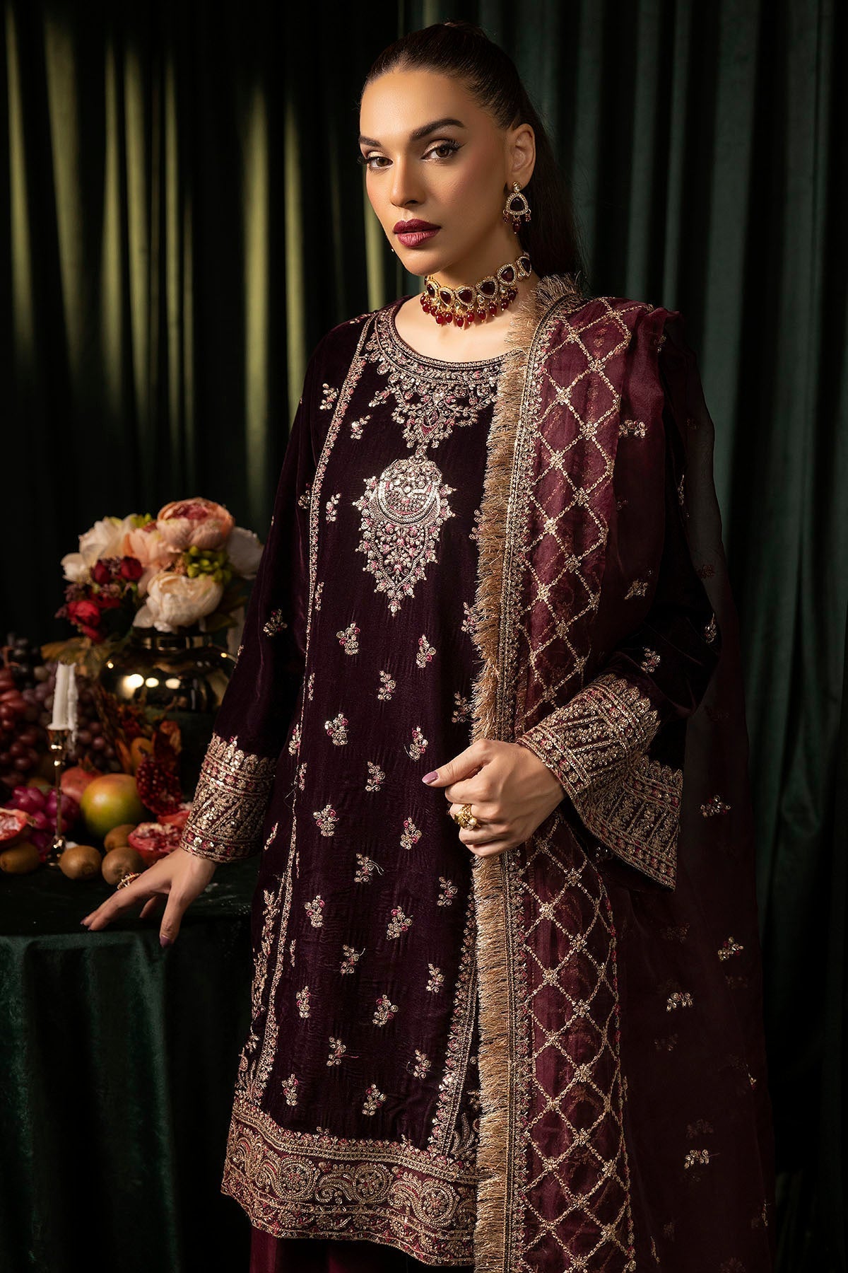 Motifz | Velvet Formals | 5095-MAZNEEN