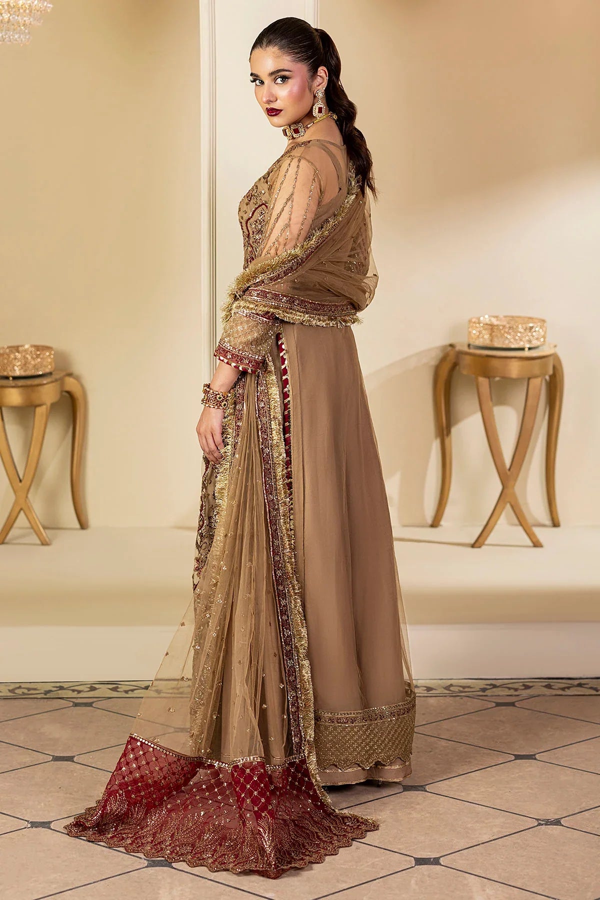 Motifz | EMBROIDERED SILK NET | 5132-MYLAH