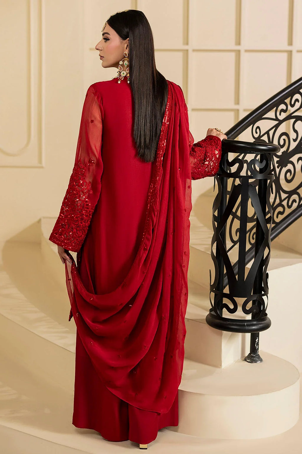 Motifz | EMBROIDERED CRINKLE CHIFFON | 5133-ARIA