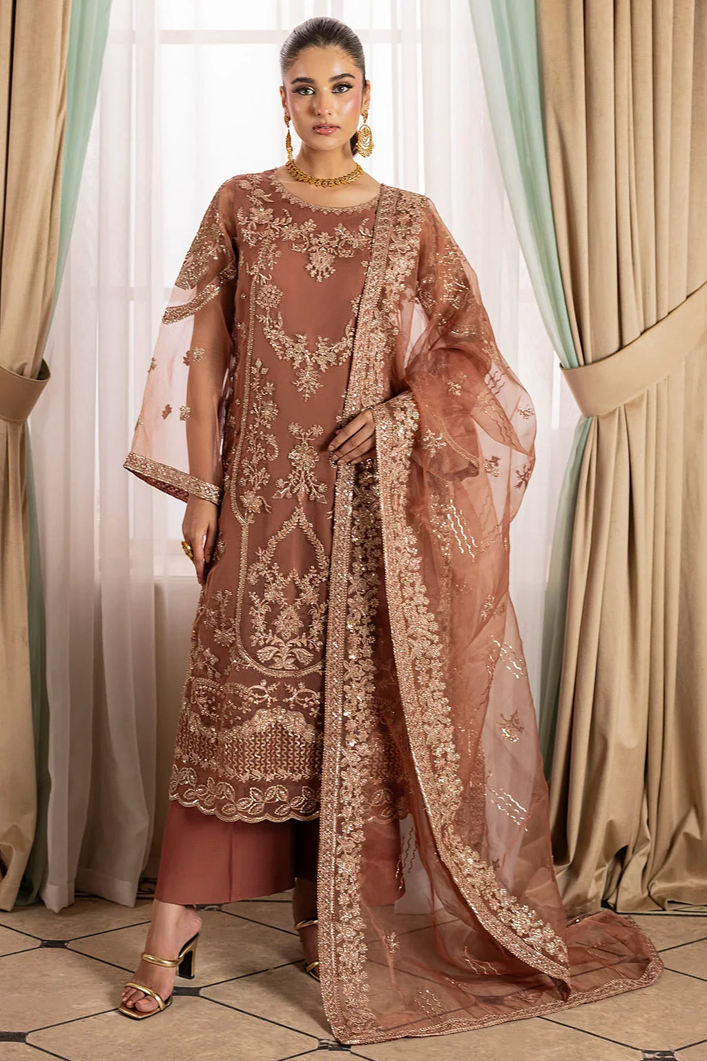 Motifz | EMBROIDERED ORGANZA | 5136-JOURNEE