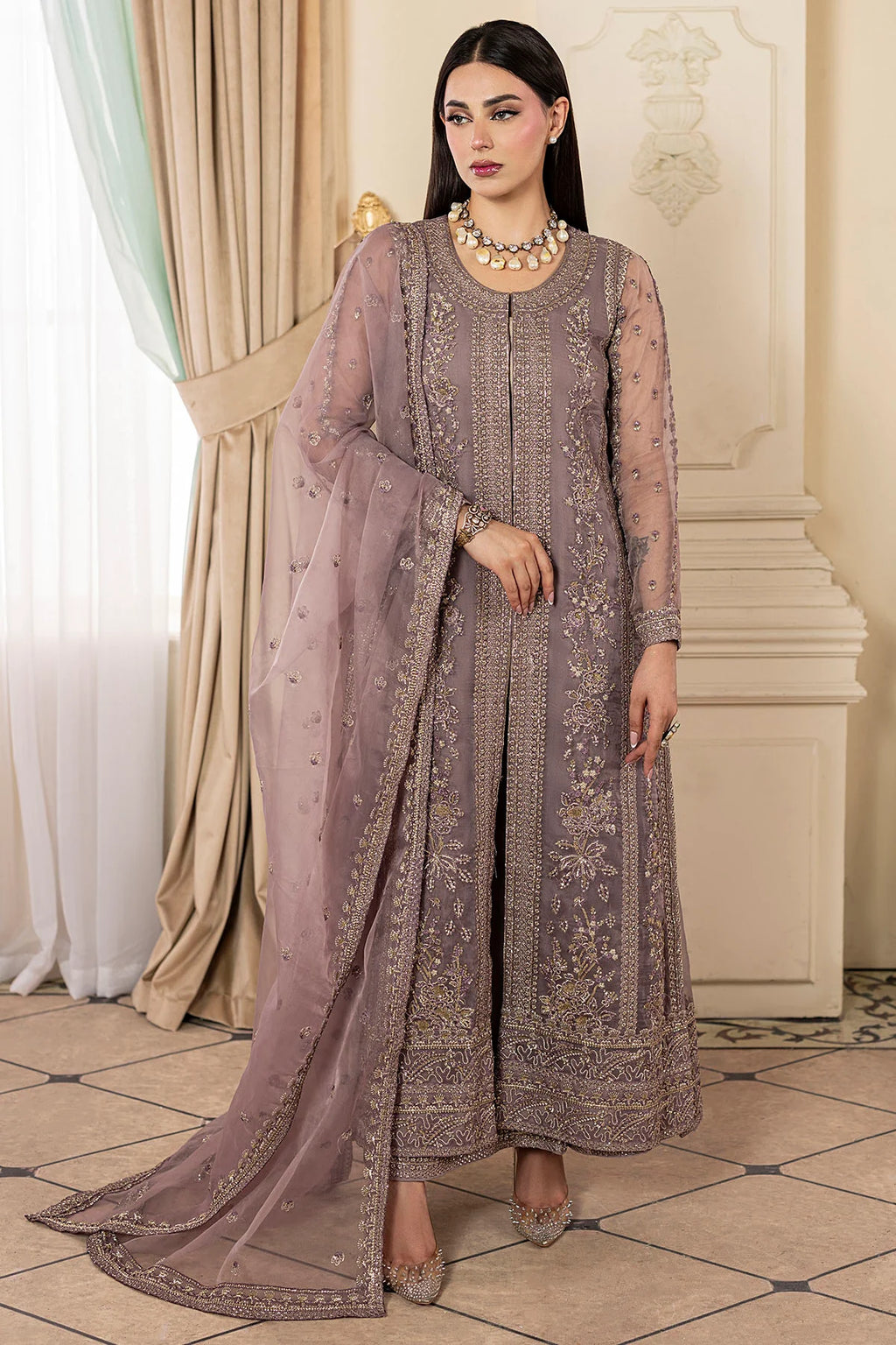 Motifz | Riwayat | 5138-OLEA EMBROIDERED ORGANZA MWU05138-999-OLEA