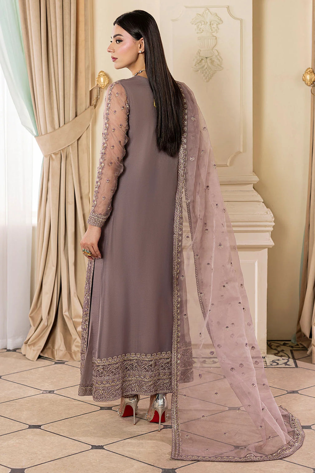 Motifz | Riwayat | 5138-OLEA EMBROIDERED ORGANZA MWU05138-999-OLEA