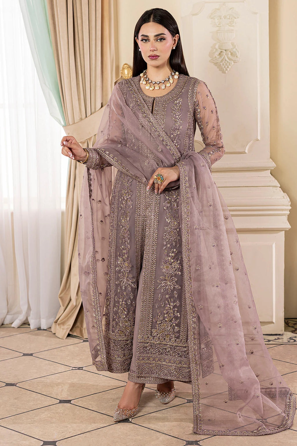 Motifz | Riwayat | 5138-OLEA EMBROIDERED ORGANZA MWU05138-999-OLEA
