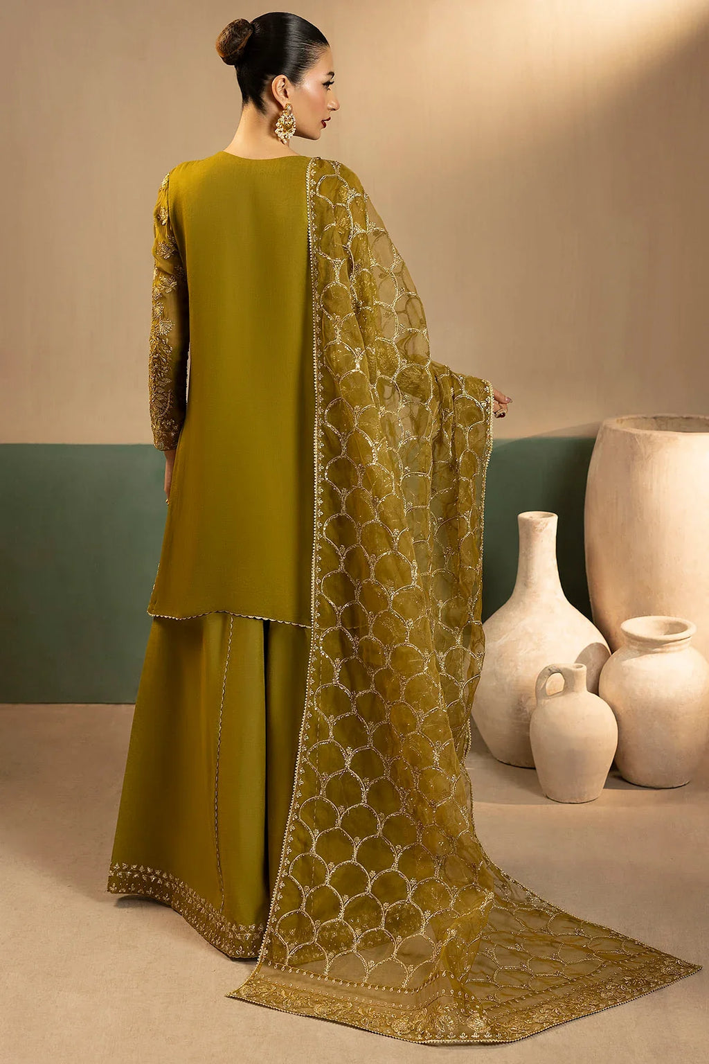Motifz | EMBROIDERED CRINKLE CHIFFON | 5577-ROMY