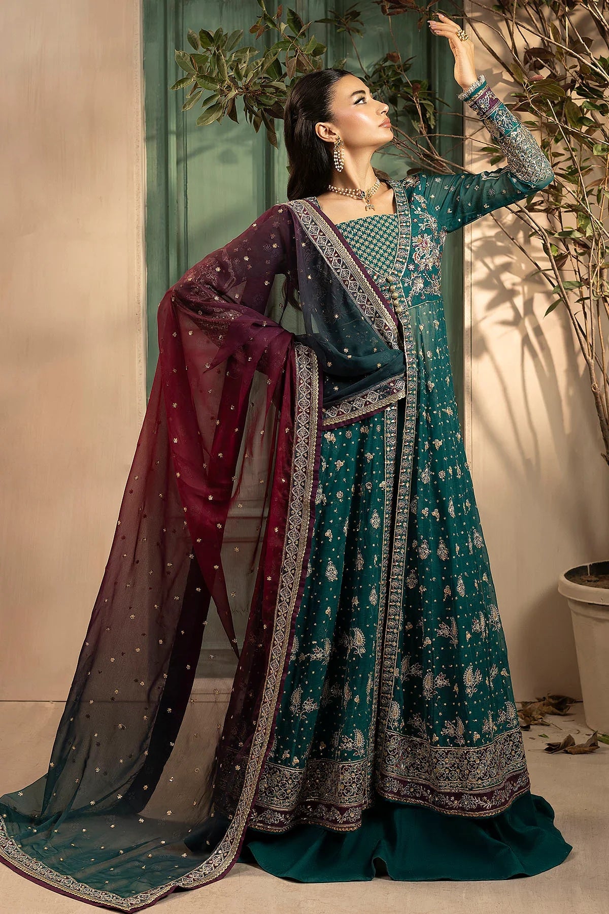 Motifz | EMBROIDERED CRINKLE CHIFFON | 5578-GISELLE