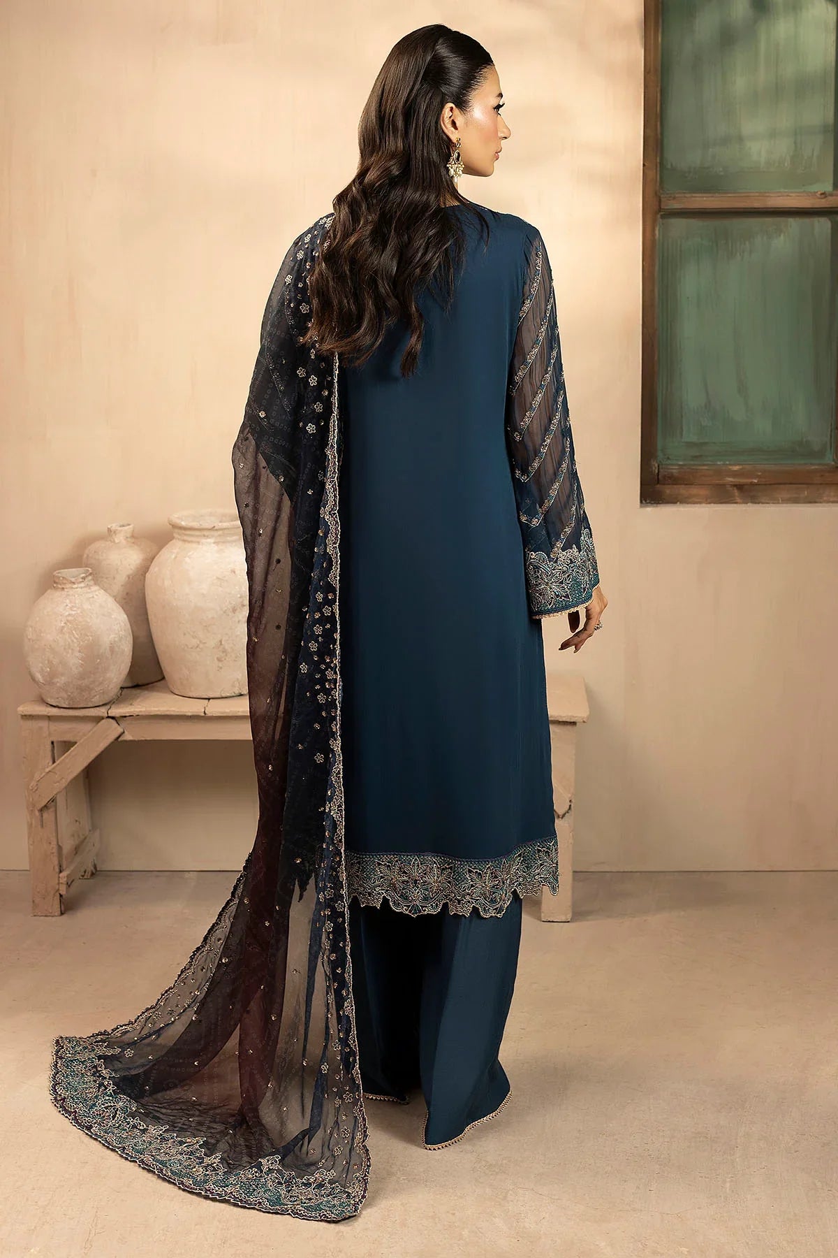 Motifz | EMBROIDERED CRINKLE CHIFFON | 5581-DELLA