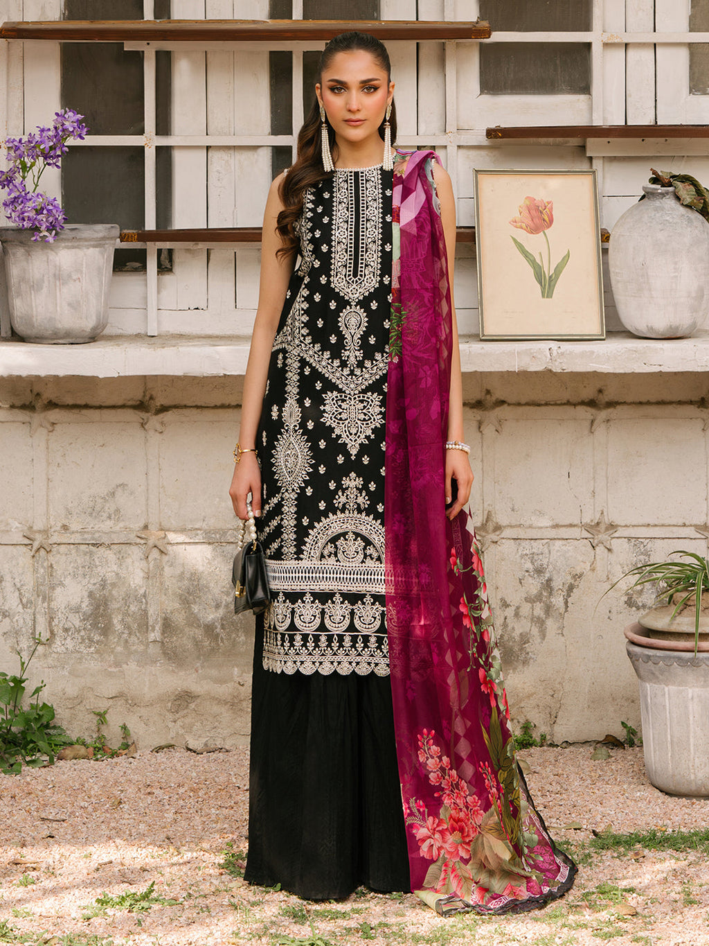Mahnur | Masakali Luxury Lawn 24 | MK 05 - A - Riwayat-e-Khas