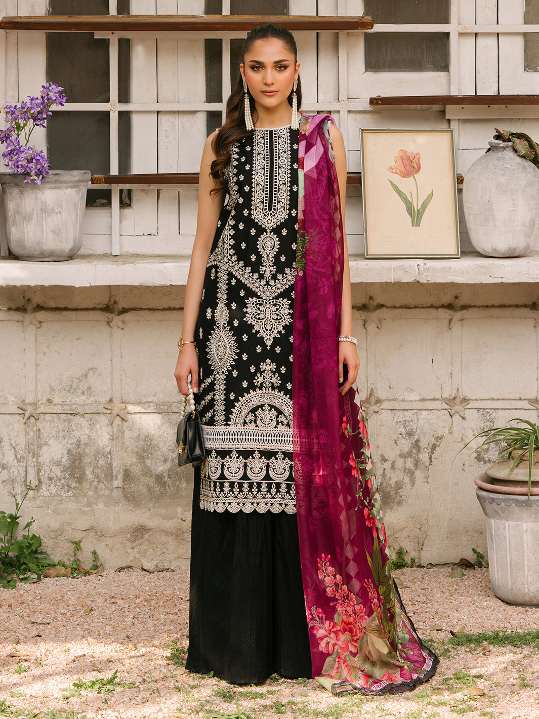 Mahnur | Masakali Luxury Lawn 24 | MK 05 - A - Riwayat-e-Khas