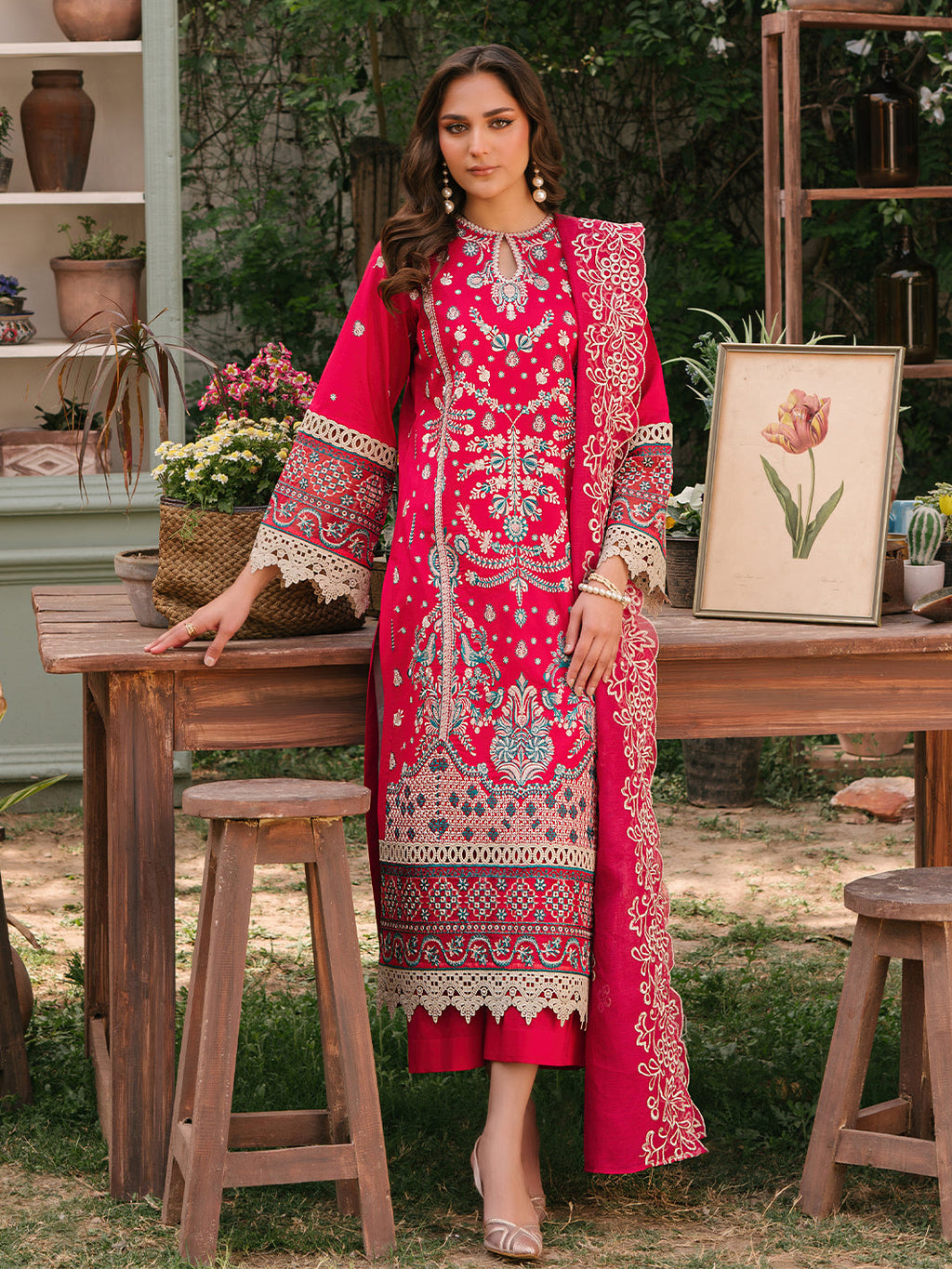 Mahnur | Masakali Luxury Lawn 24 | MK 06 - B - Riwayat-e-Khas