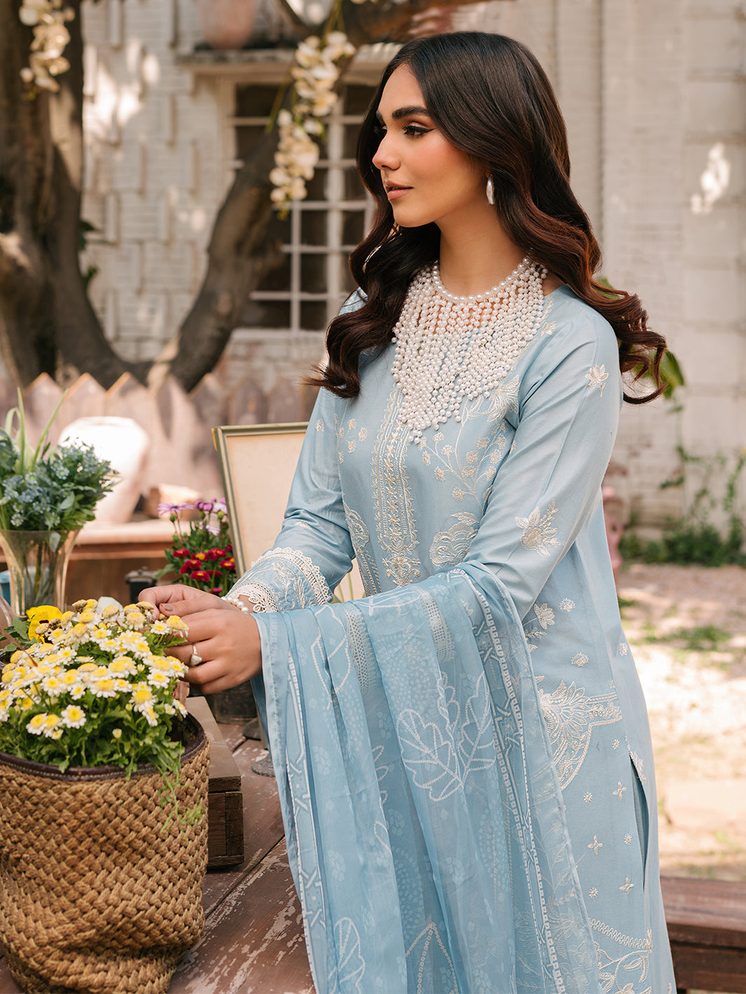 Mahnur | Masakali Luxury Lawn 24 | MK 02 - A - Riwayat-e-Khas