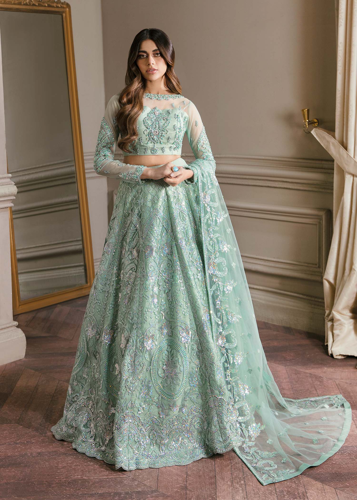 Waqas Shah | Malika - E - Elizabeth | BLUE MIST - House Of Anaya