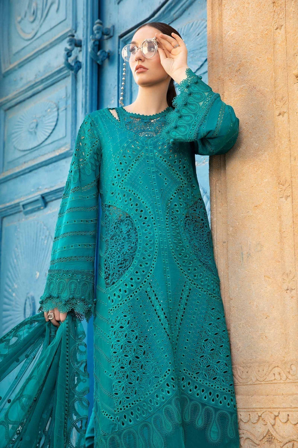Maria B | Voyage a' Luxe Lawn | D-2402-A - House Of Anaya
