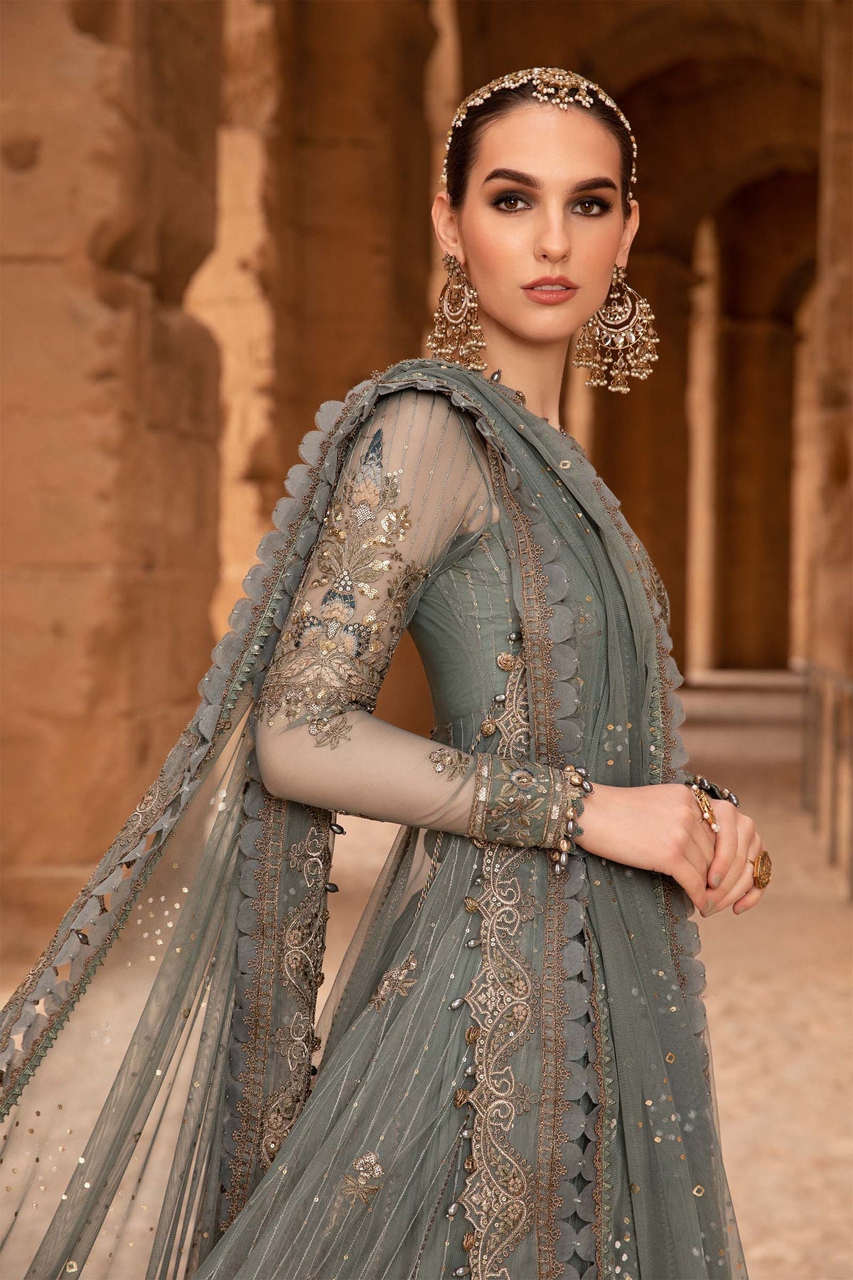 Maria B | Voyage a' Luxe Lawn | D-2403-A - House Of Anaya