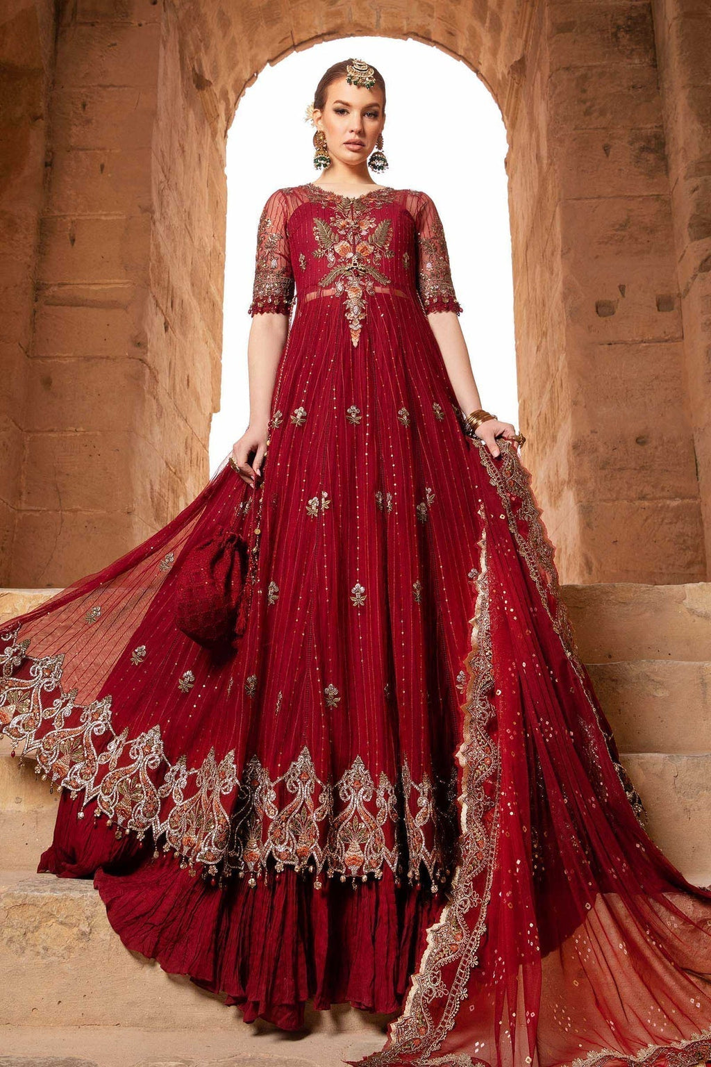 Maria B | Voyage a' Luxe Lawn | D-2403-B - House Of Anaya